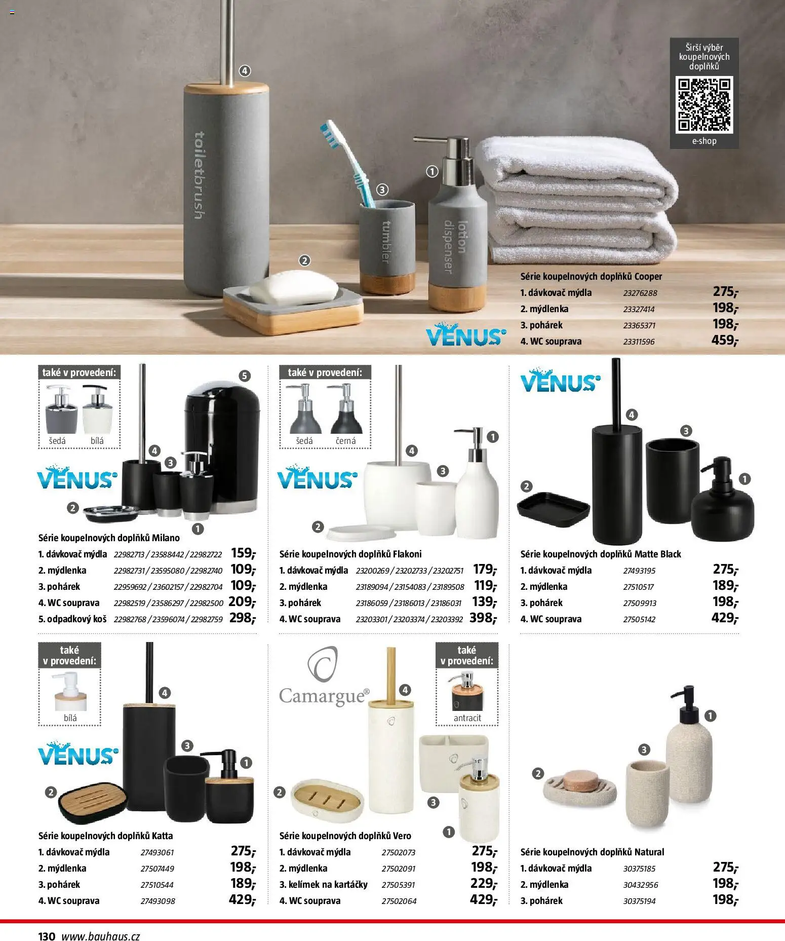 Bauhaus katalog Sanita od 03.11.2025 | Strana: 130 | Produkty: Dávkovač, Wc, Koš, Odpadkový koš