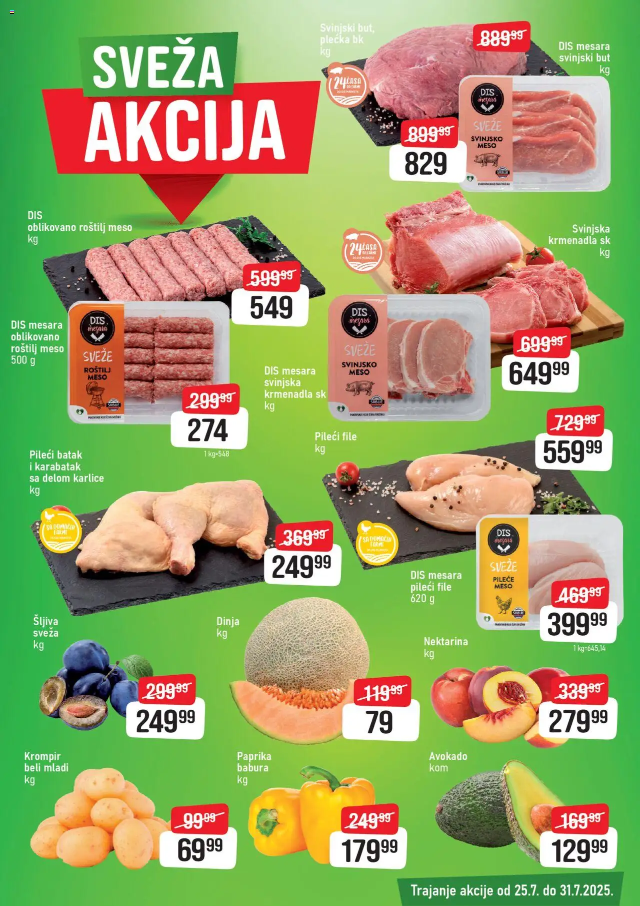 DIS katalog - važi od 25.07.2025 | Strana: 3 | Proizvode: Krompir, Paprika, Avokado, Krmenadla
