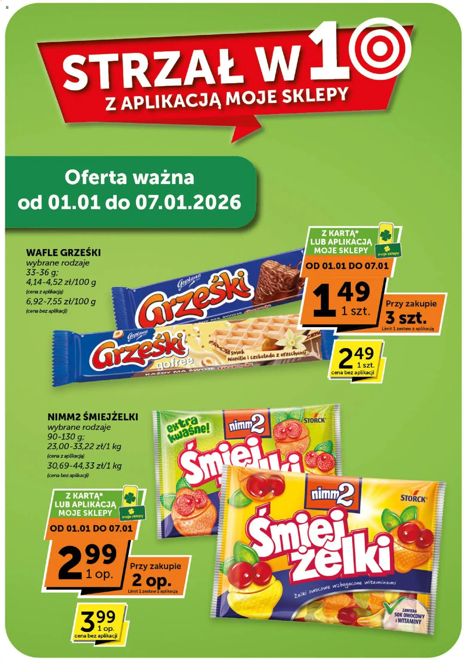 ABC Gazetka - Minimarket od 27.12.2025 | Strona: 16 | Produkty: Wafle, Żelki, Czekolada, Sok