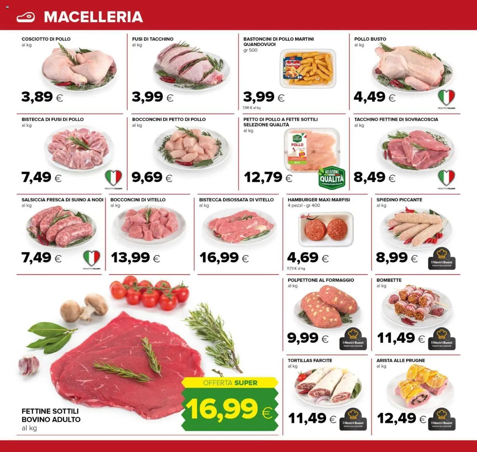 Volantino Tigre del 23.10.2025 | Pagina: 6 | Prodotti: Bovino, Pollo, Suino, Formaggio