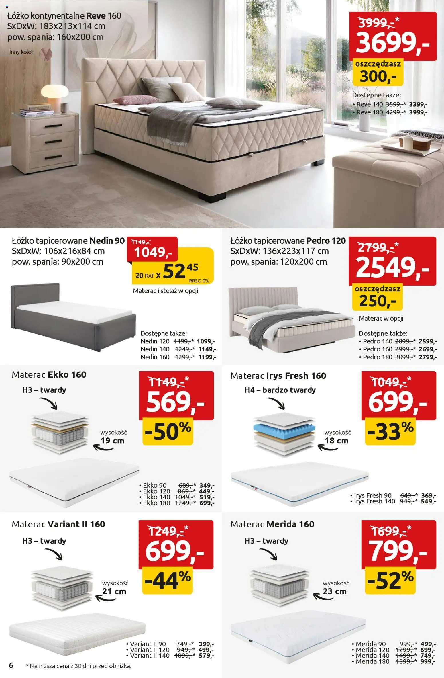 Black Red White promocje od 20.03.2026 | Strona: 6 | Produkty: Łóżko, Materac