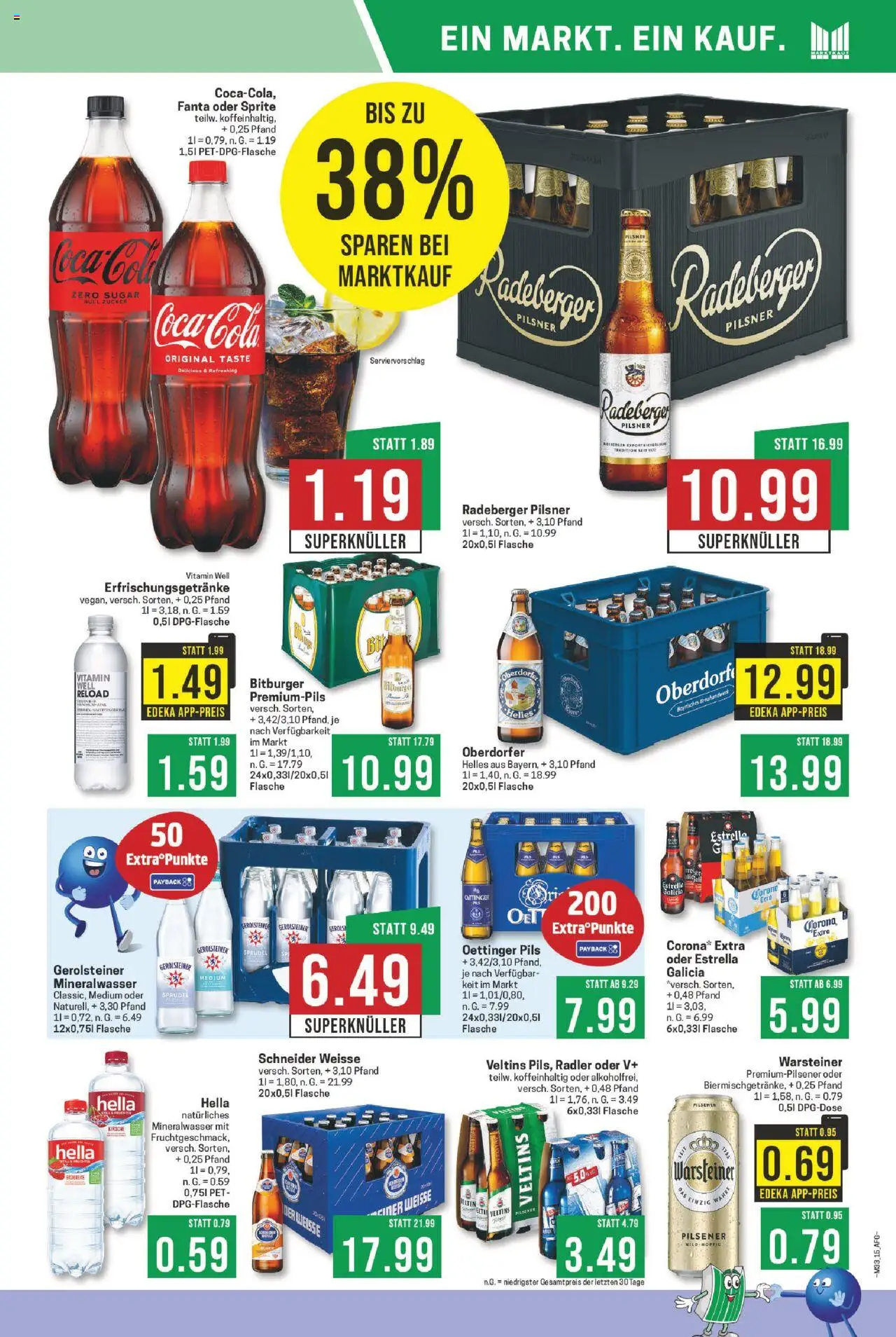 Marktkauf Prospekt 	 - gültig ab dem 11.08.2025 | Seite: 15 | Produkte: Fanta, Sprite, Pils, Radeberger pilsner