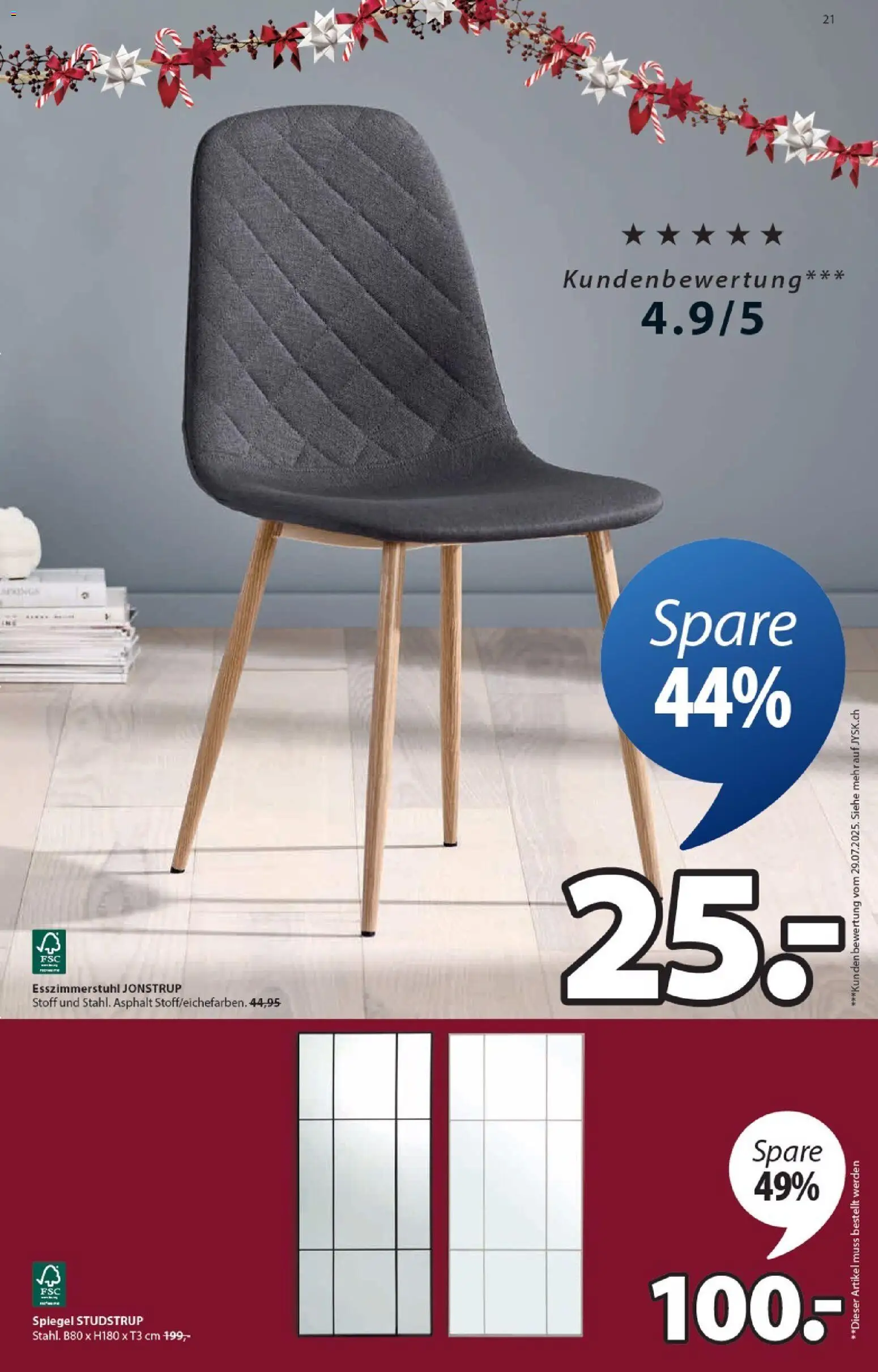 JYSK Aktionen – gültig ab 04.11.2025 | Seite: 21 | Produkte: Spiegel