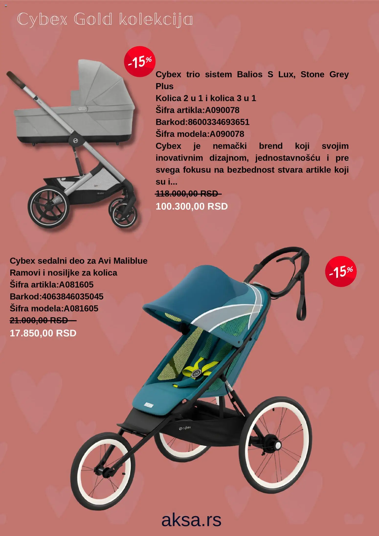 Aksa katalog - važi od 01.11.2025 | Strana: 5 | Proizvode: Kolica