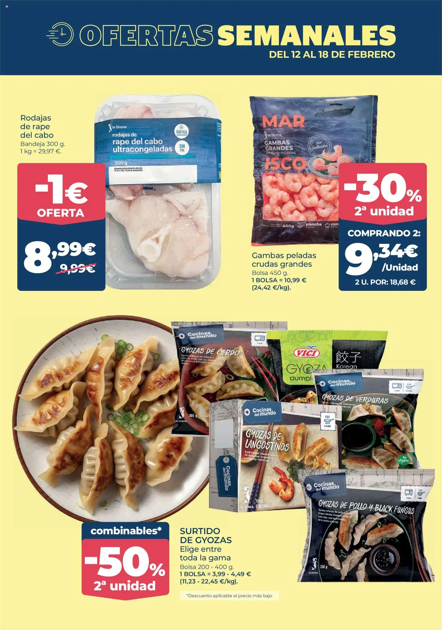La Sirena folleto │ válido desde el 12.02.2026 | Página: 2 | Productos: Bolsa, Cocina, Plancha, Bandeja