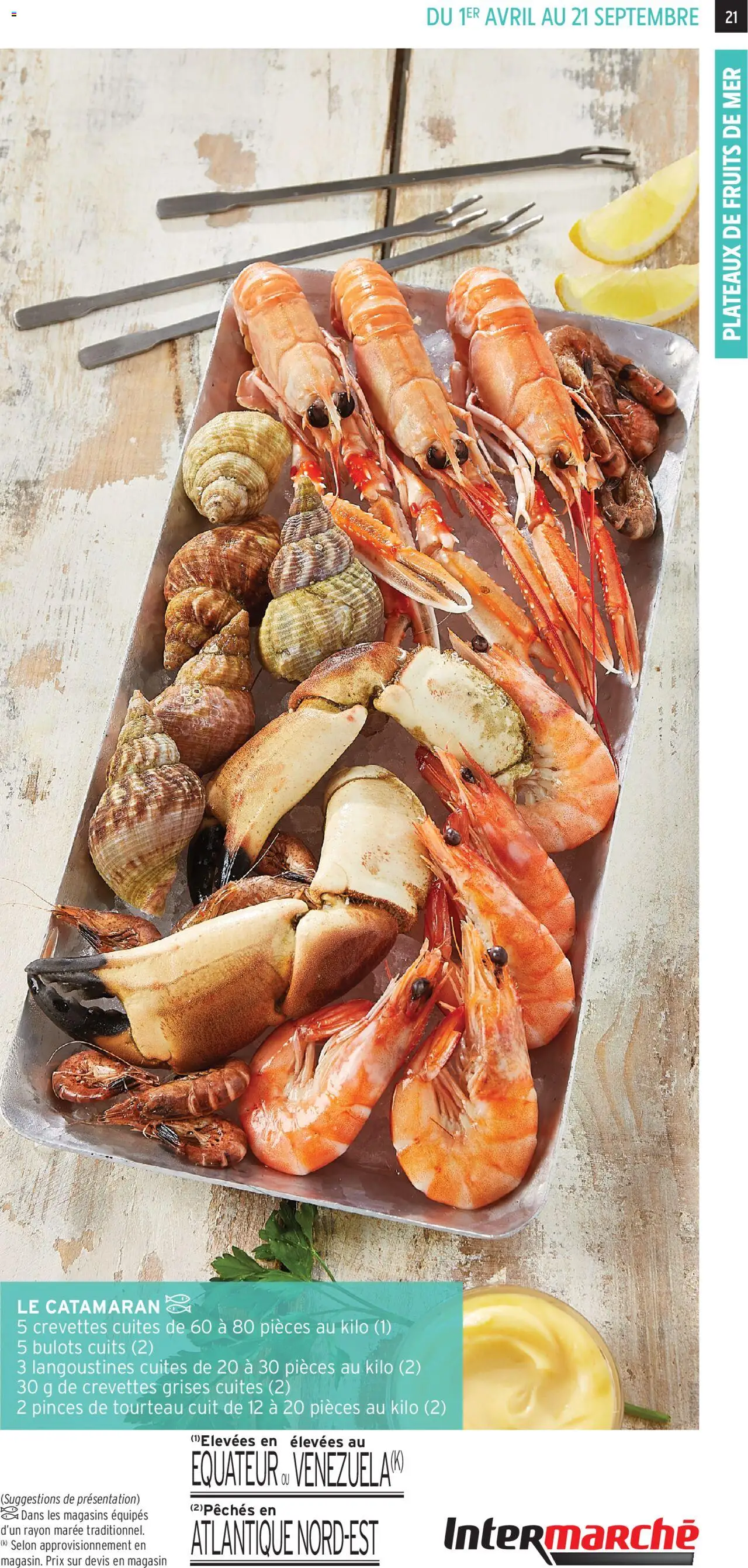 | Page: 21 | Produits: Fruits de mer, Bulots cuits, Pinces, Crevettes