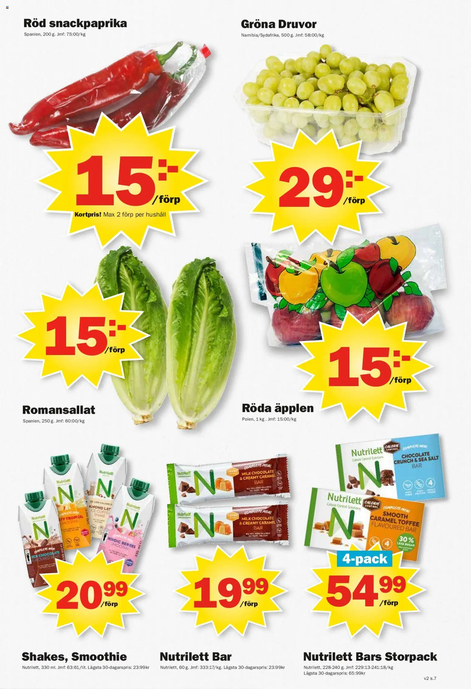 Pekås reklamblad aktuell från 05.01.2026 | Sida: 7 | Produkter: Salt, Äpplen