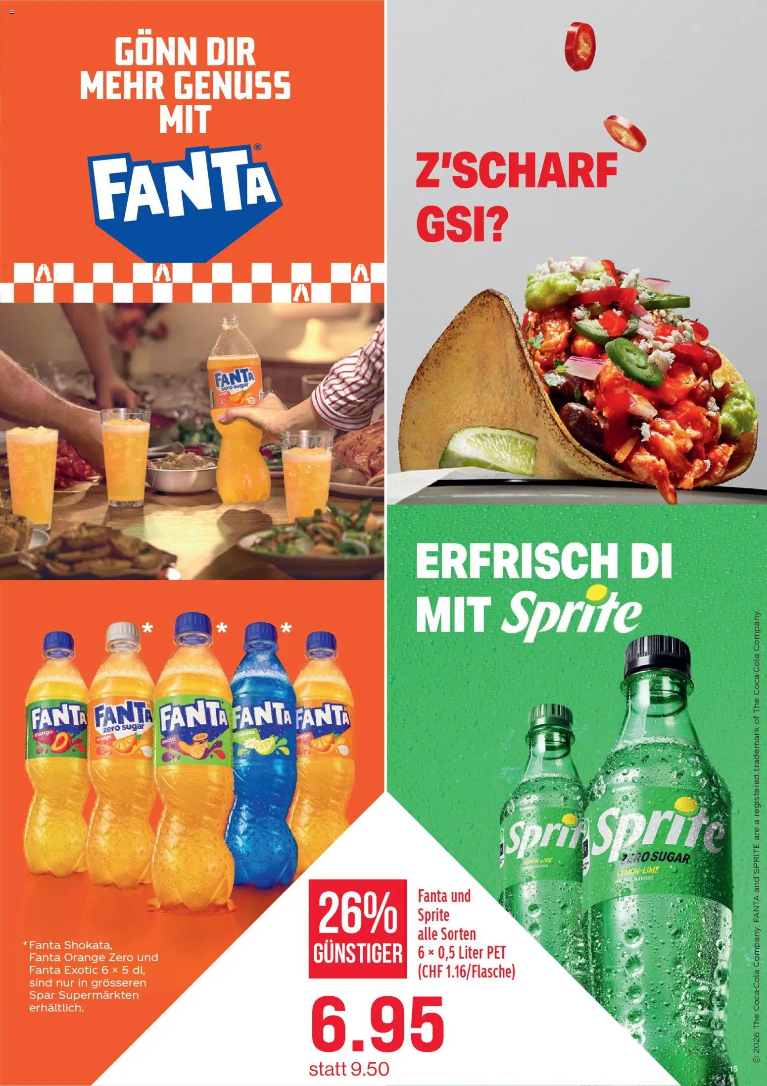 SPAR aktionen – gültig ab 30.04.2026 | Seite: 15 | Produkte: Fanta, Sprite, Mango