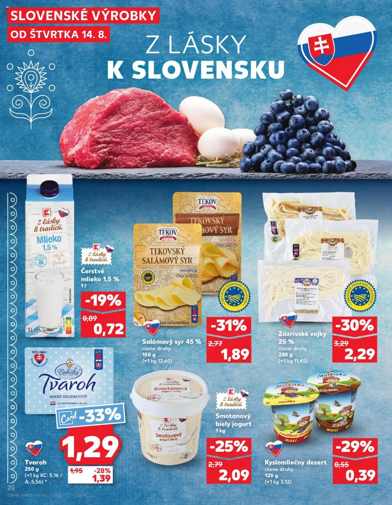 Kaufland SK akciós ujság - amely érvényes a következő dátumtól: 14.08.2025 | Oldal: 20