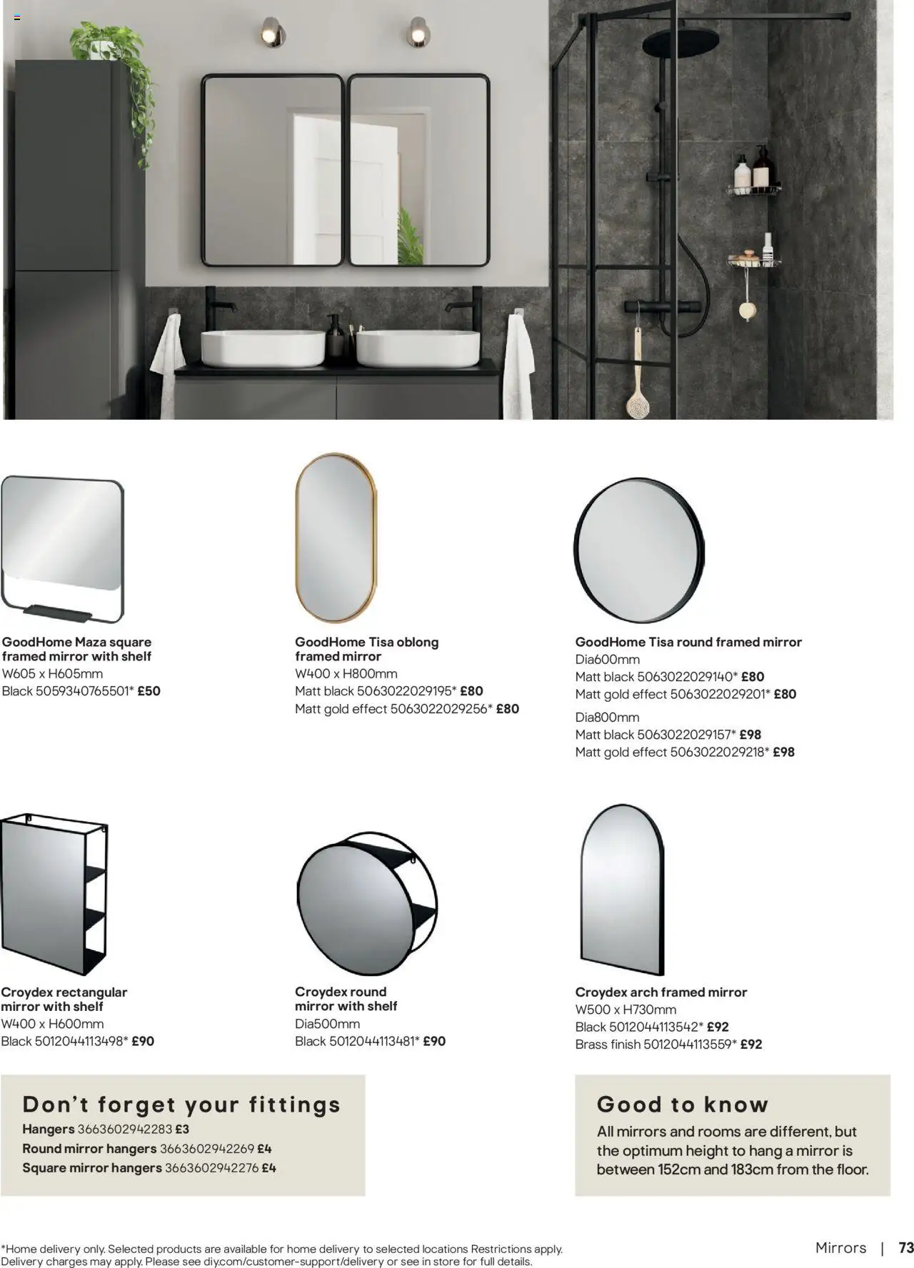  | Page: 73 | Products: Shelf, Mirror