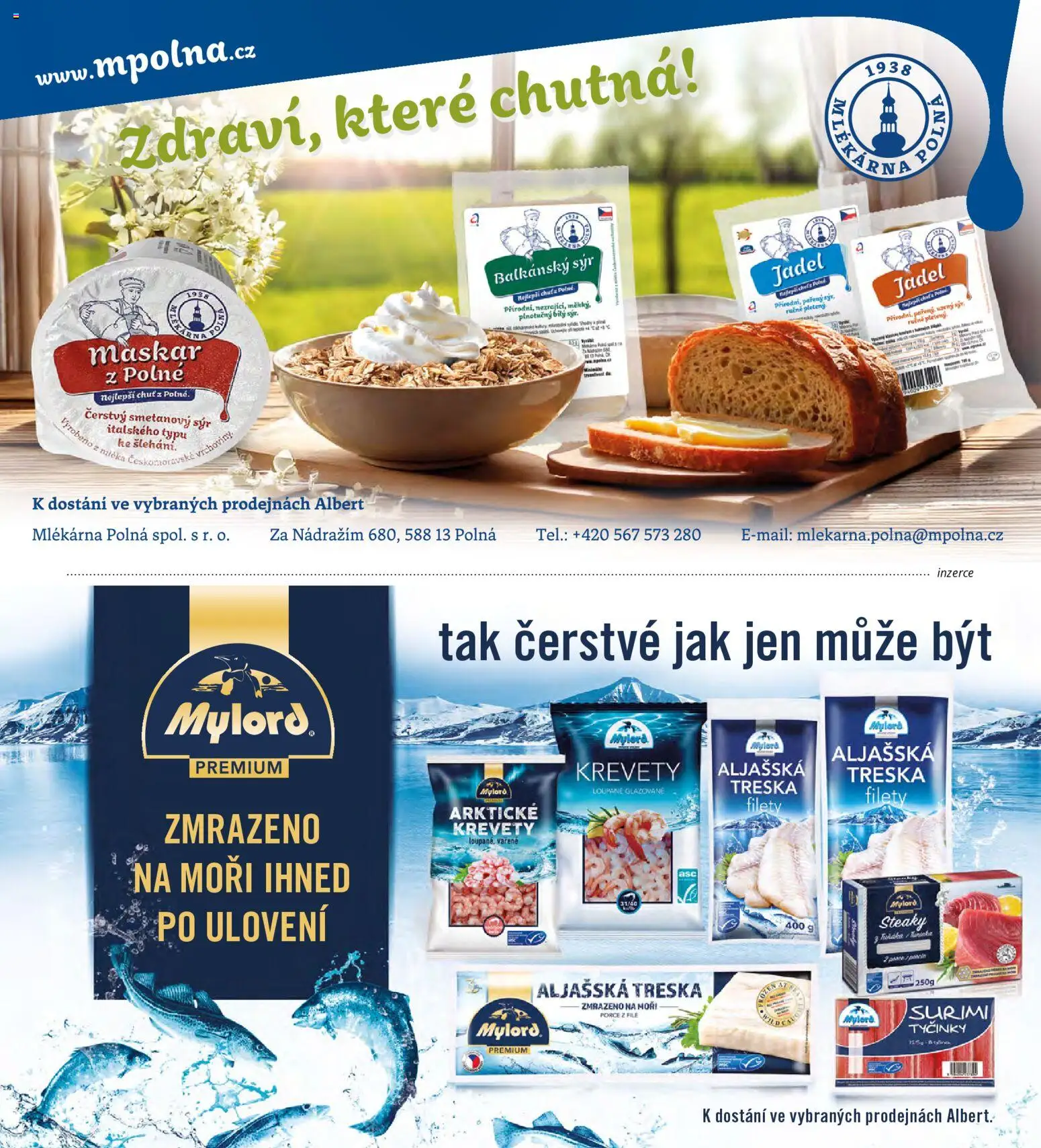 Albert magazín od 01.03.2026 | Strana: 59 | Produkty: Balkánský sýr, Tyčinky, Krevety, File