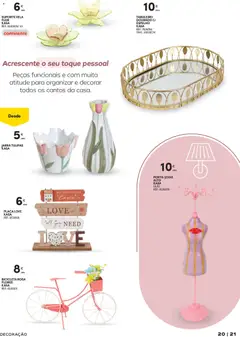 Pré-visualização JARRA TULIPAS KASA, Jarra tulipas válido de 24.02.2026 | Página: 21 | Produtos: Flores, Bicicleta, Jarra, Espelho