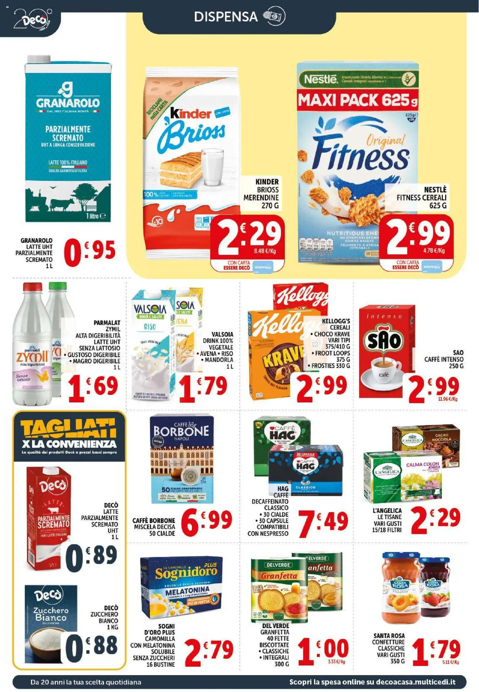 Volantino Decò del 17.03.2026 | Pagina: 10 | Prodotti: Caffè, Cacao, Fette biscottate, Merendine