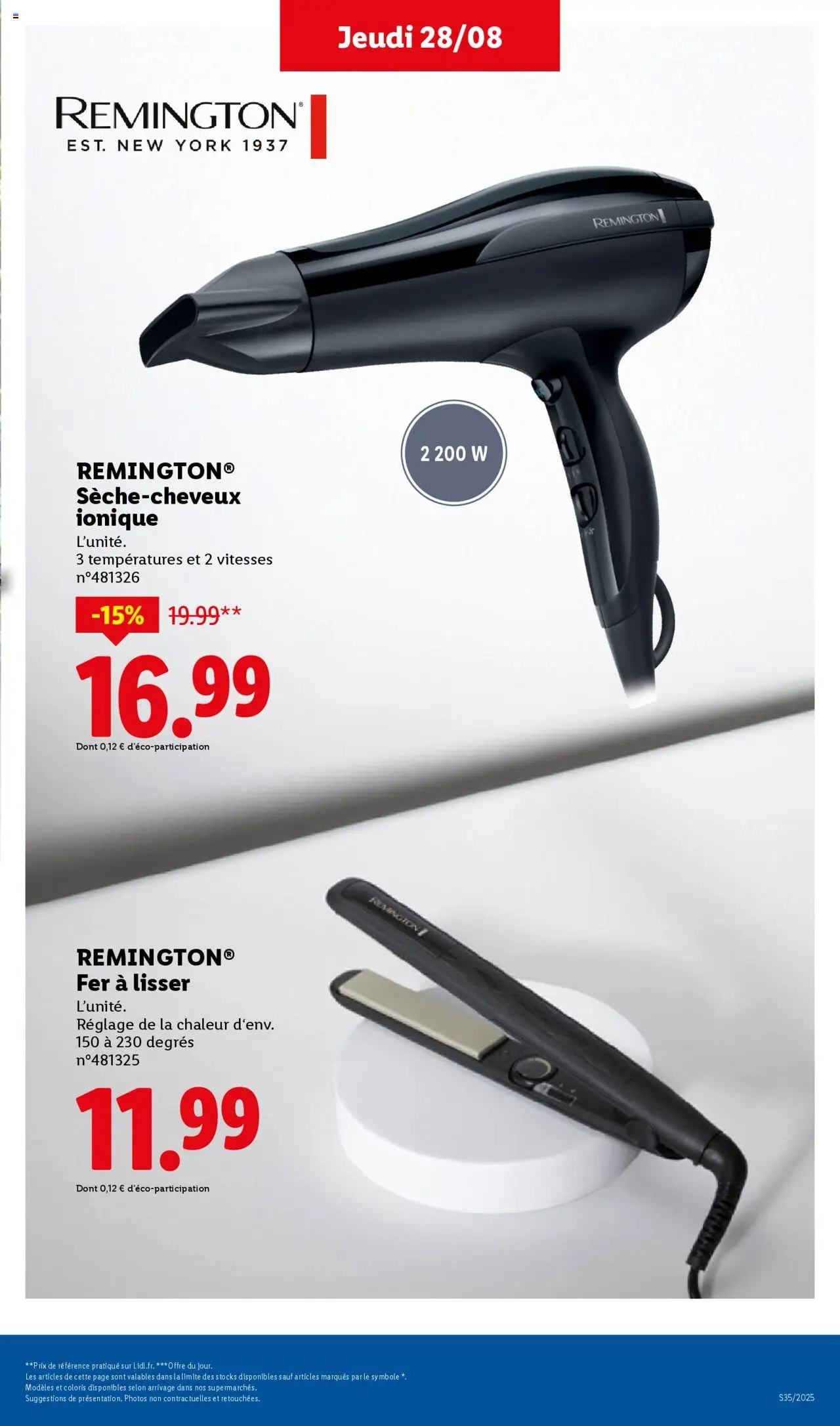  | Page: 48 | Produits: Sèche-cheveux, Fer à lisser