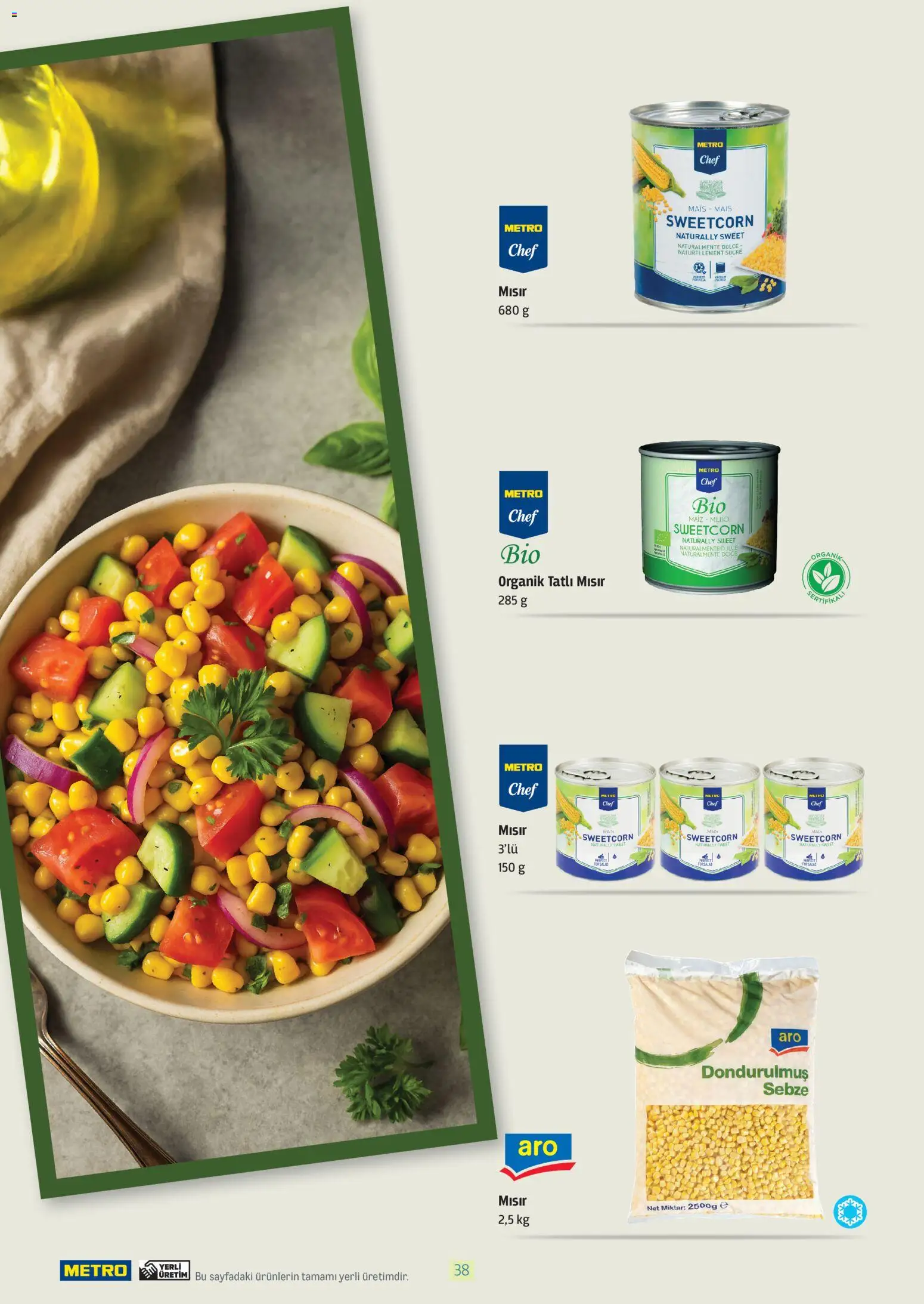 Metro - Bitki Bazlı ve Vegan 2025 - 21.10.2025 tarihinden itibaren geçerlidir | Sayfa: 38 | Ürünler: Sebze, Mısır