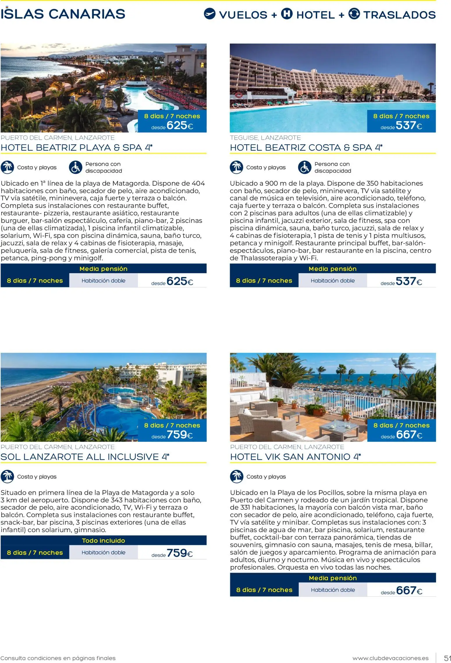 Viajes El Corte Inglés Club de Vacaciones │ válido desde el 01.02.2026 | Página: 51 | Productos: Satélite, Caja, Baño