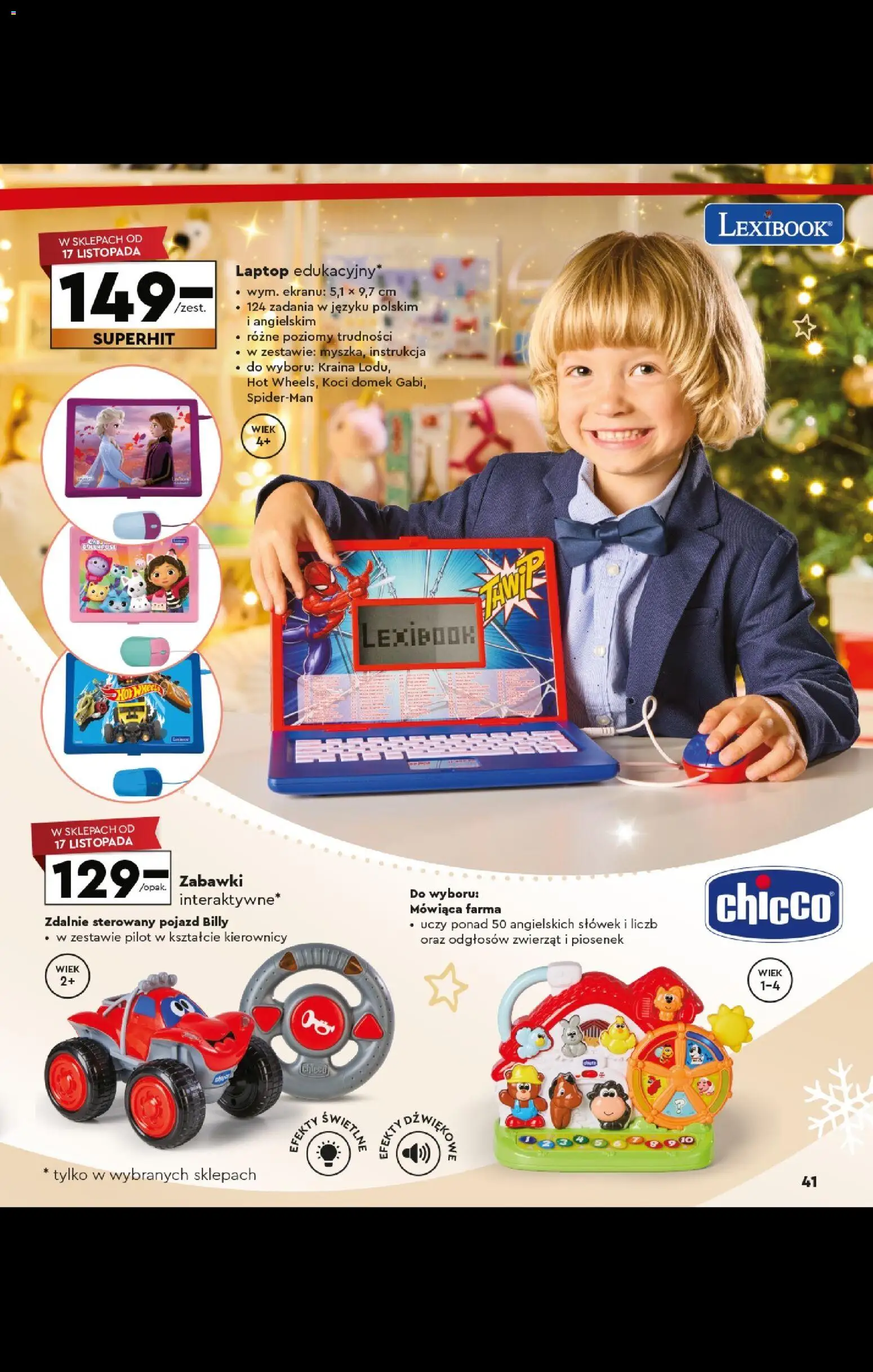 Biedronka gazetka - Kraina zabawek od 27.10.2025 | Strona: 41 | Produkty: Laptop