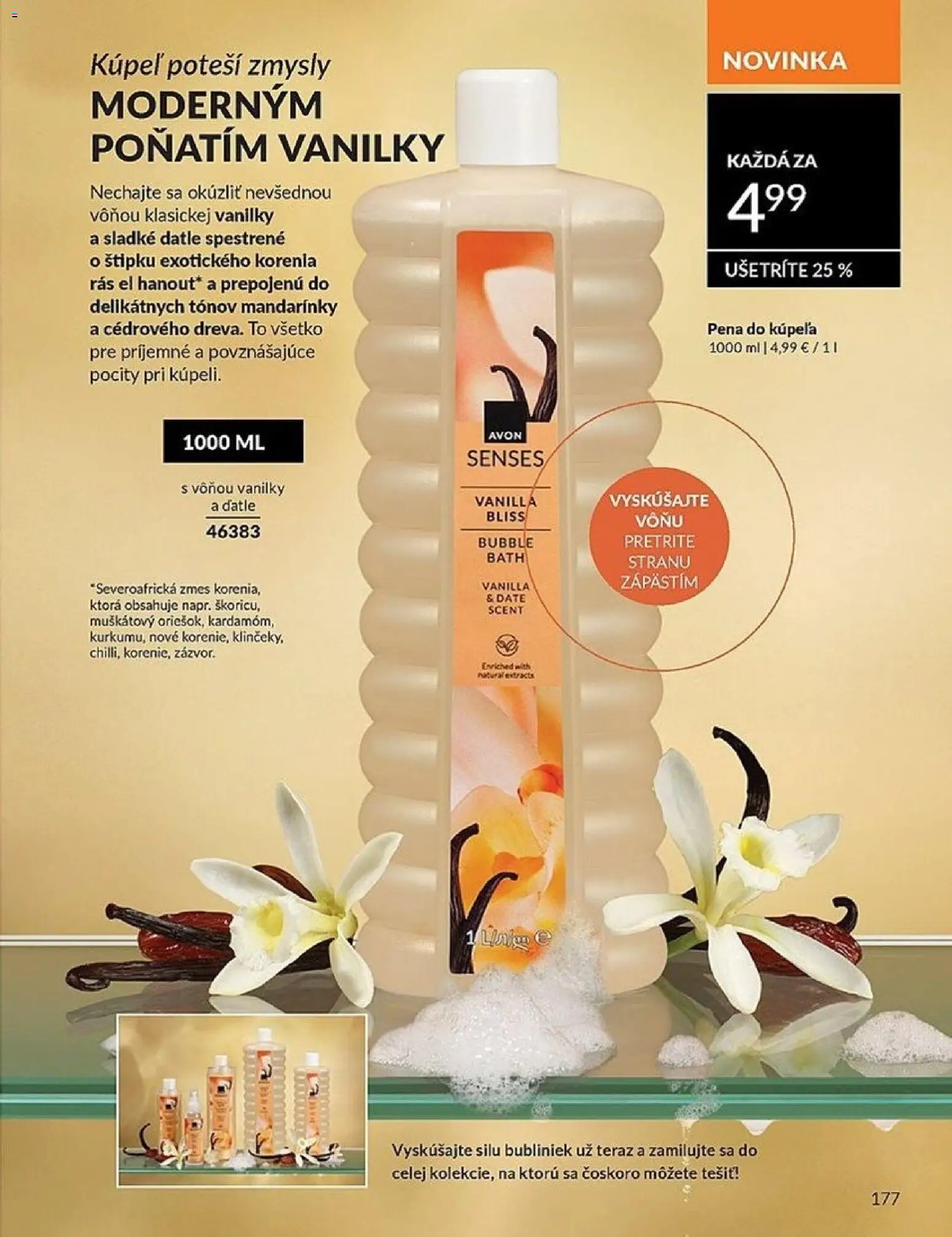 Nové Avon akcie – leták je platný od 01.01.2026 | Strana: 177 | Produkty: Pena do kúpeľa, Mandarinky