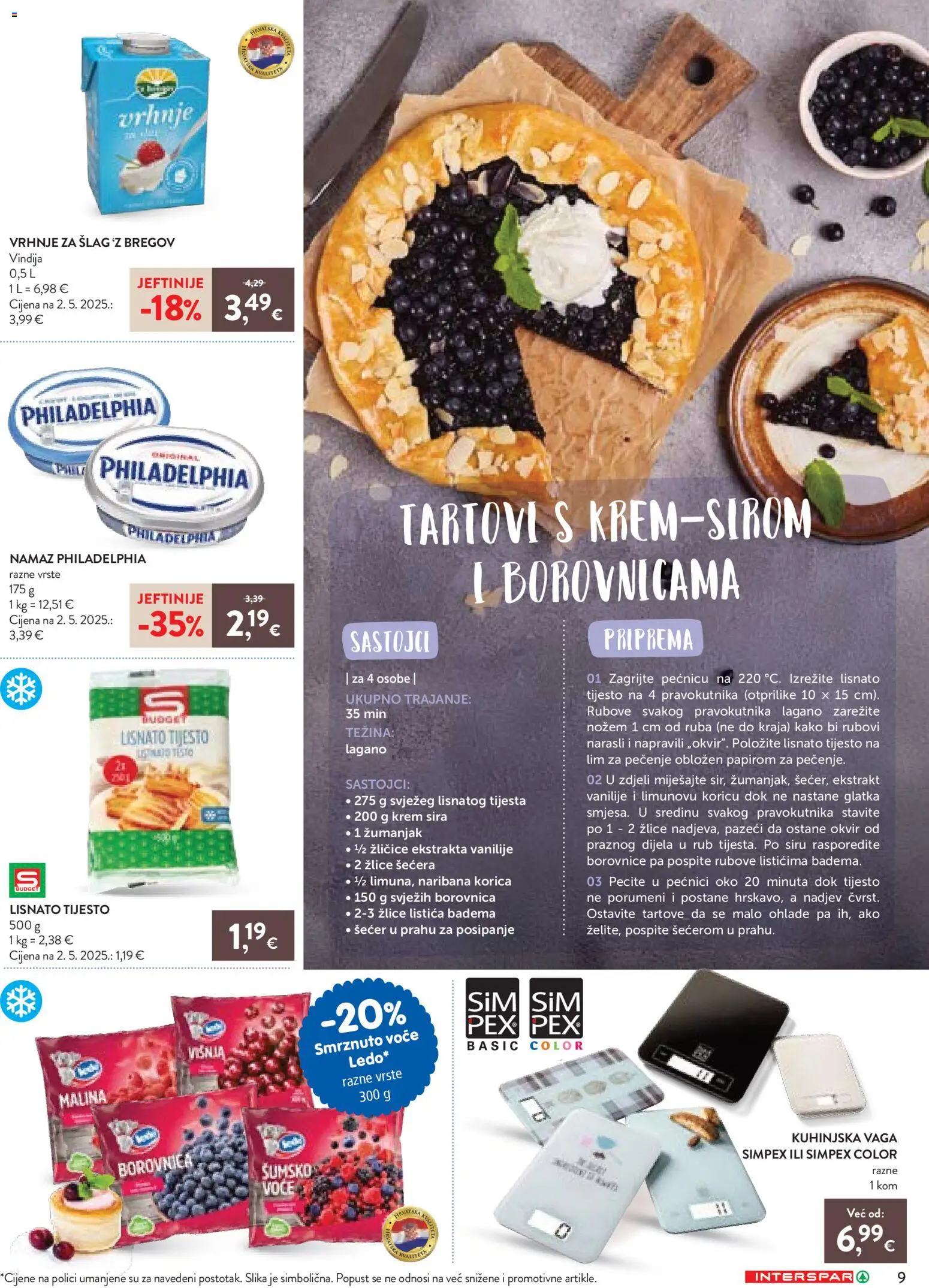 Interspar katalog | vrijedi od 12.03.2026 | Stranica: 9 | Proizvodi: Voće, Borovnica, Borovnice, Namaz