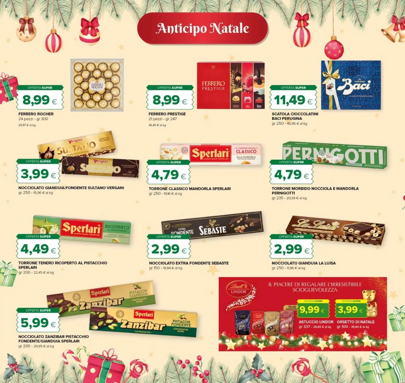 Volantino Tigre del 30.11.2025 | Pagina: 4 | Prodotti: Cioccolato, Astuccio, Pistacchi, Scatola