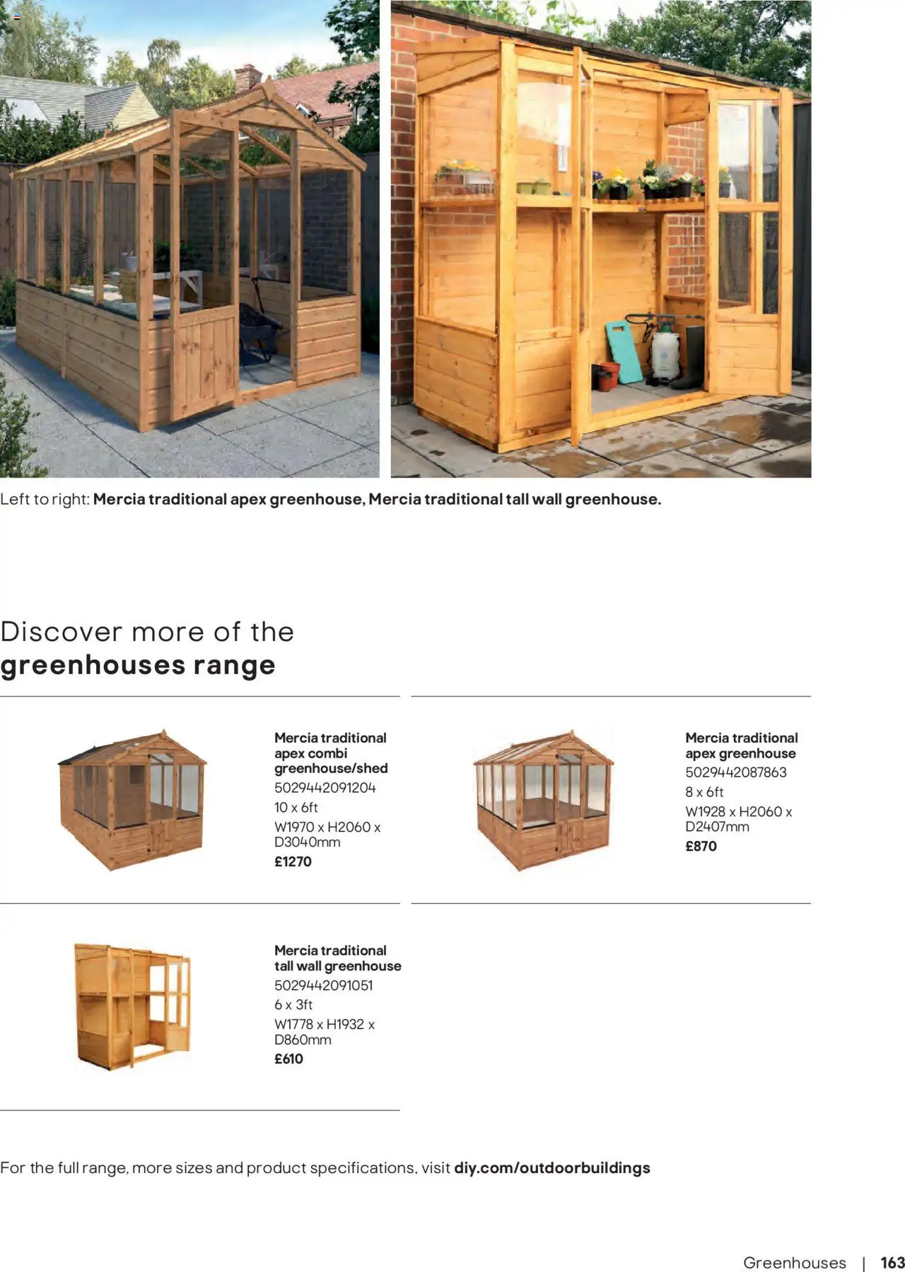  | Page: 163 | Products: Tall wall greenhouse