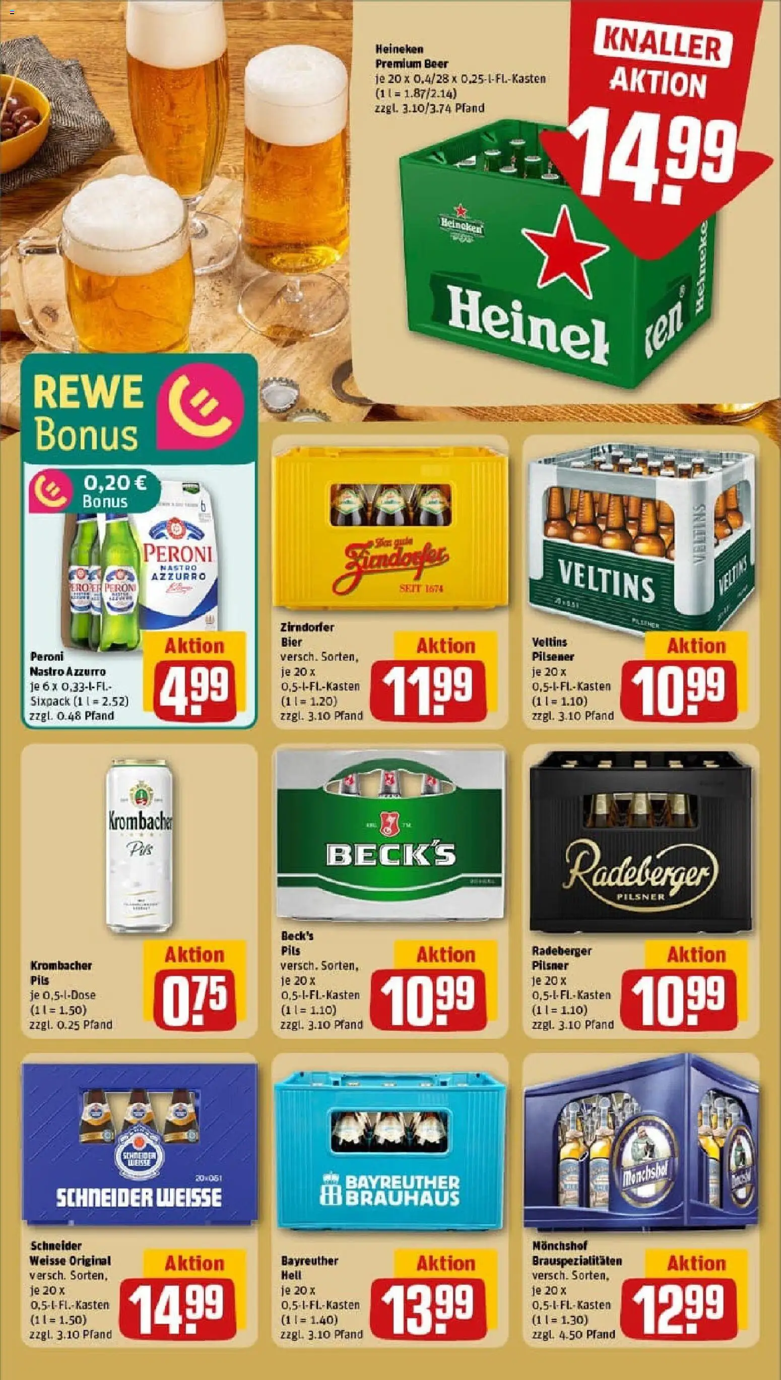 Rewe prospekt Küps	 – gültig ab 26.10.2025 | Seite: 23 | Produkte: Bayreuther hell, Monchshof, Pils, Radeberger pilsner
