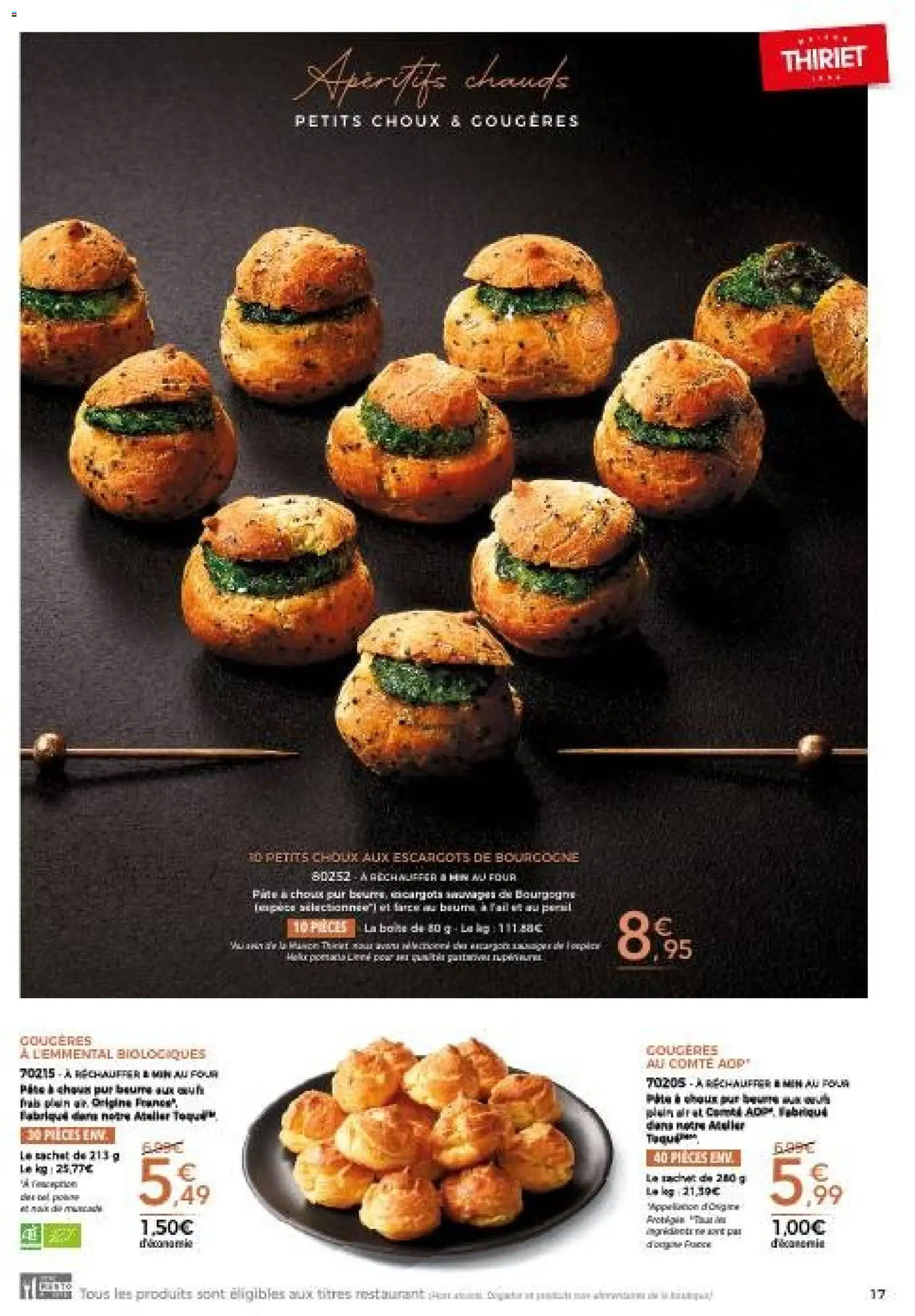 {H1} | Page: 17 | Produits: Four, Escargots, Beurre