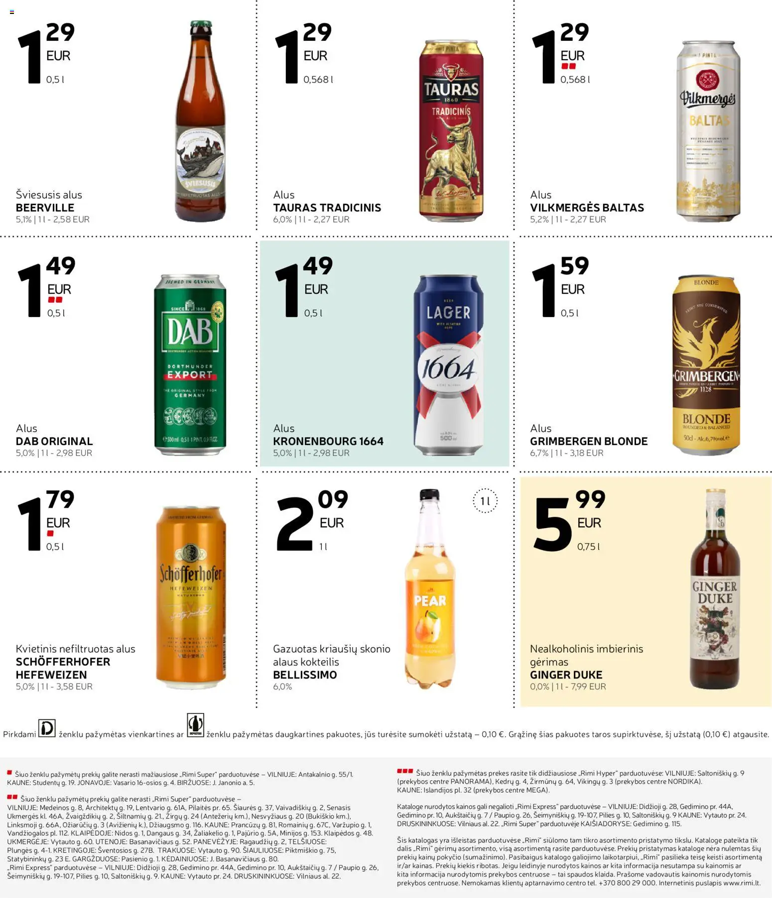 Rimi akcijos nuo 01.06.2026 | Puslapis: 9 | Prekių: Alus
