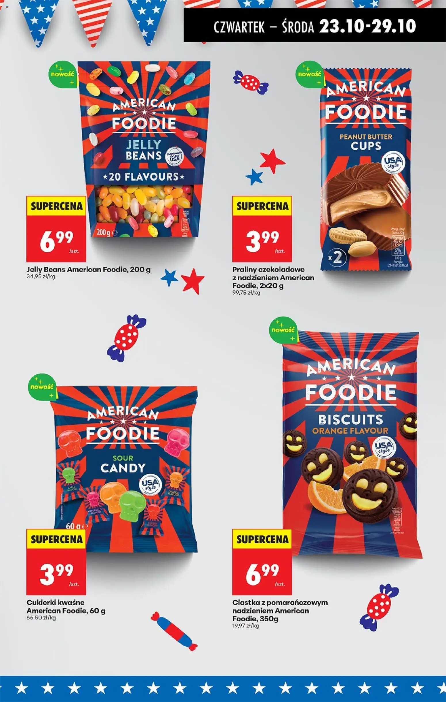 Biedronka gazetka - Oferta w tym tygodniu od 23.10.2025 | Strona: 53 | Produkty: Praliny, Cukierki, Ciastka