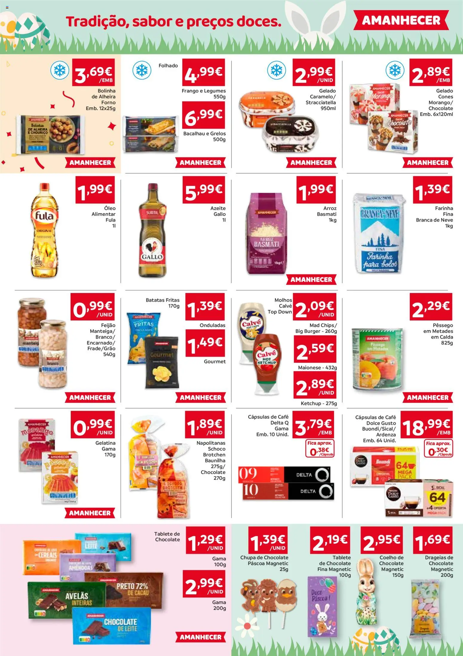 Amanhecer Folheto Madeira │ válido de 19.03.2026 | Página: 3 | Produtos: Frango, Gelatina, Leite, Óleo