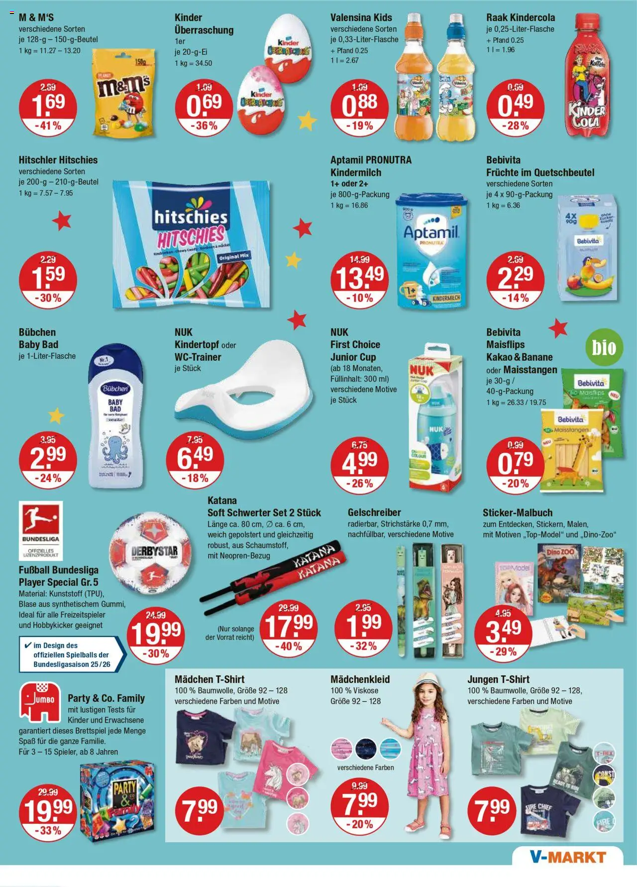 V-Markt - Oberpfalz – gültig ab 18.09.2025 | Seite: 19 | Produkte: Cola, Bad, Fußball, Valensina
