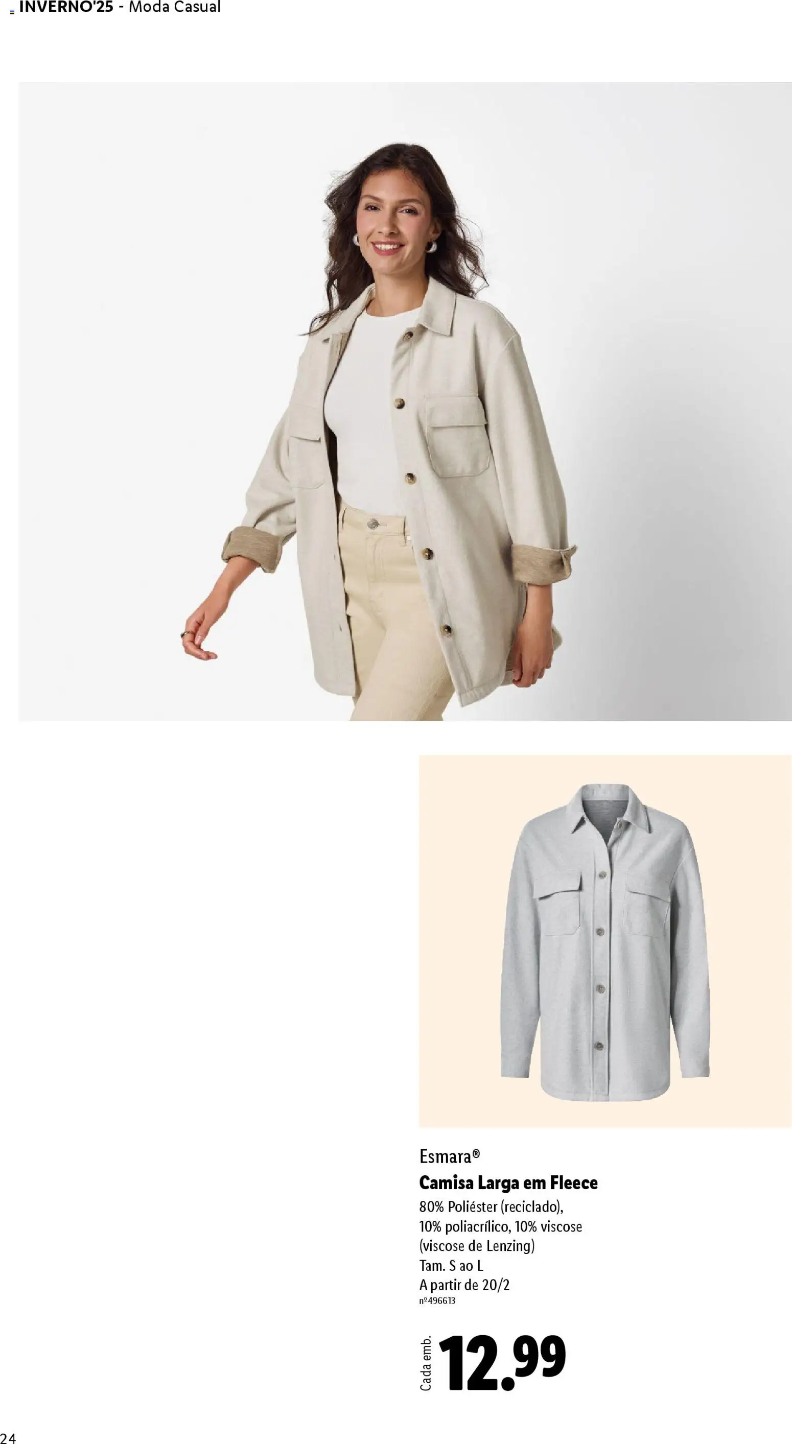 Lidl folheto │ válido de 01.12.2025 | Página: 24 | Produtos: Camisa