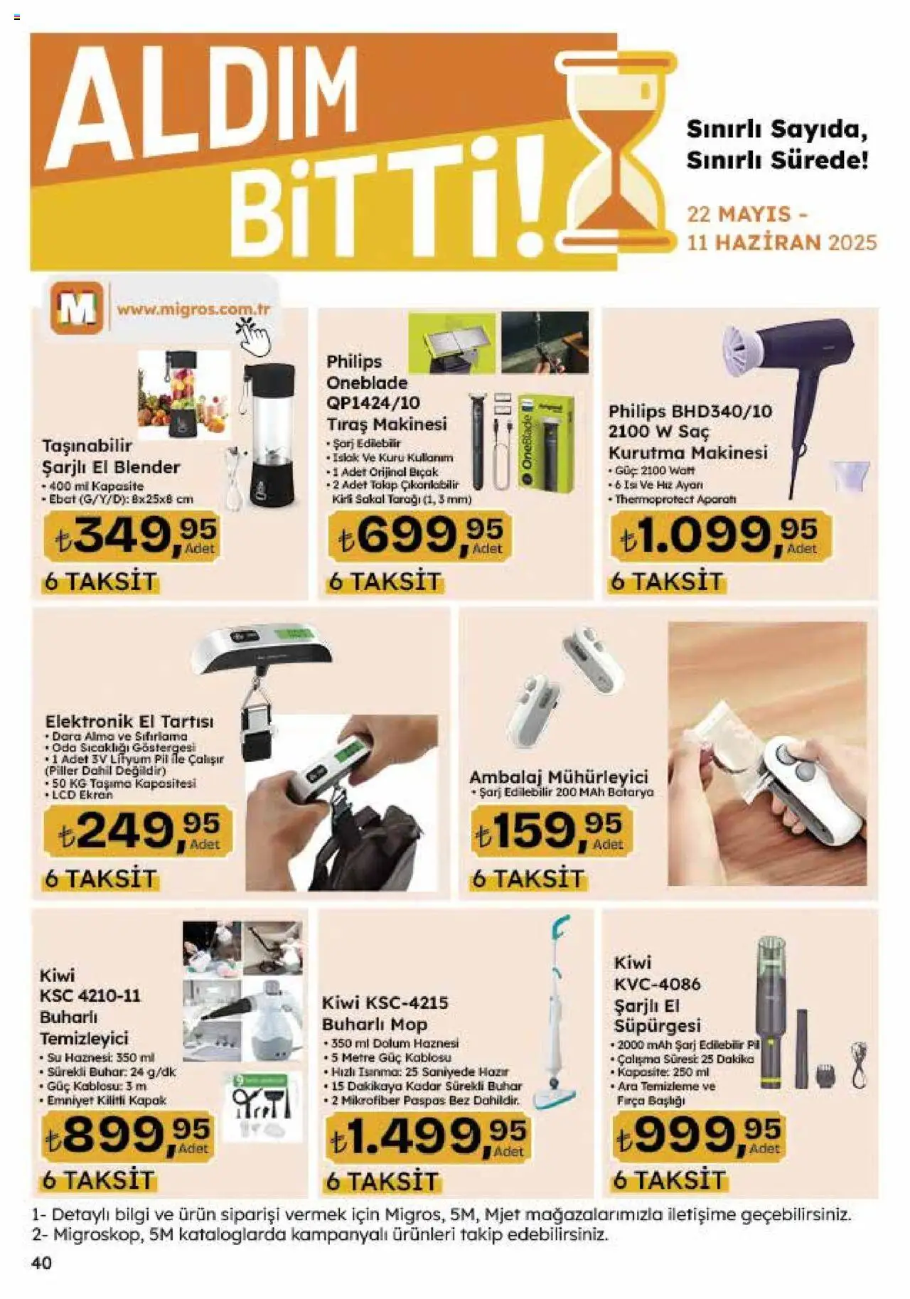 Migros Katalog - 5M Migroskop Dijital - 22.05.2025 tarihinden itibaren geçerlidir | Sayfa: 131 | Ürünler: Blender, Paspas, Fırça, Tıraş makinesi