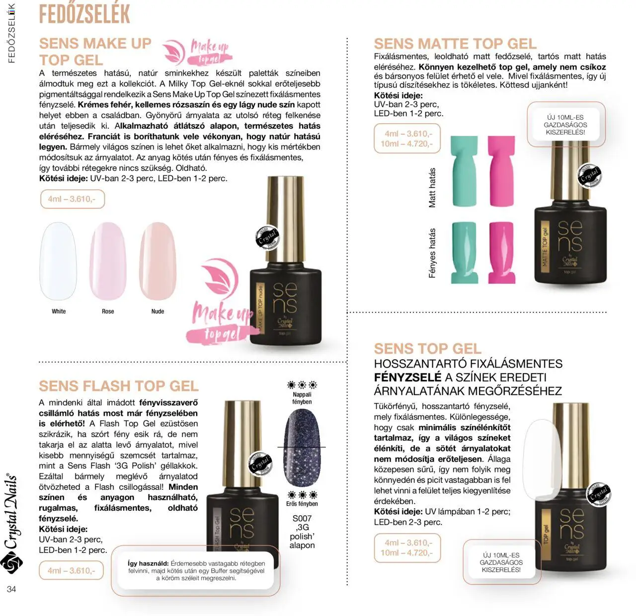 Crystal Nails akciós ujság - amely érvényes a következő dátumtól: 01.01.2024 | Oldal: 34