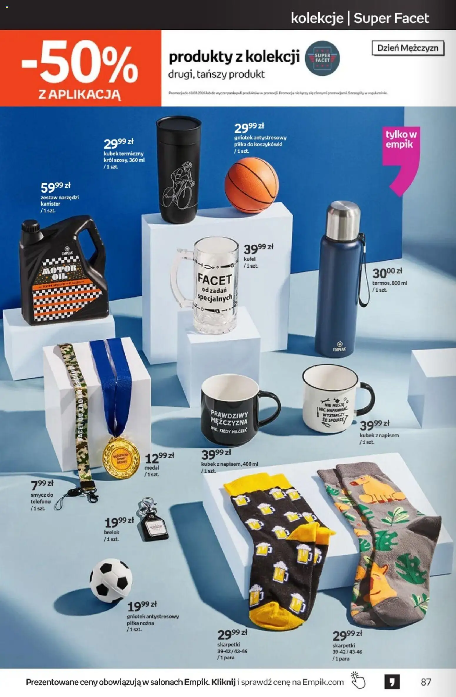 Empik promocje - Tom kultury Zabawki od 25.02.2026 | Strona: 28 | Produkty: Skarpetki, Zestaw narzędzi