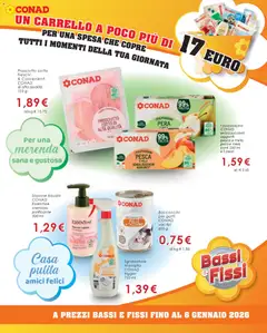 Anteprima del volantino I polposissimi CONAD senza zuccheri aggiunti pesca e mela, pera e mela, Pesca e mela, pera e mela conf. 200 ml x 3 pezzi valido a partire dal 12.11.2025 | Pagina: 5 | Prodotti: Sgrassatore, Tacchino, Pesca, Carrello