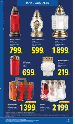 Mécses üvegben 1,3, 29 cm, Égési idő: 35 óra, 100 g; 1 kg = 7990 Ft - amely érvényes a következő dátumtól: 16.10.2025 | Oldal: 15