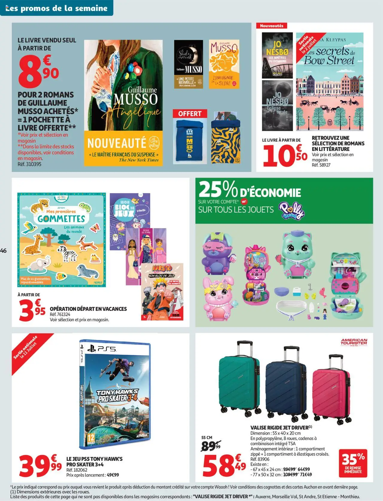 | Page: 46 | Produits: Élastiques, Combinaison, Thé, Livre