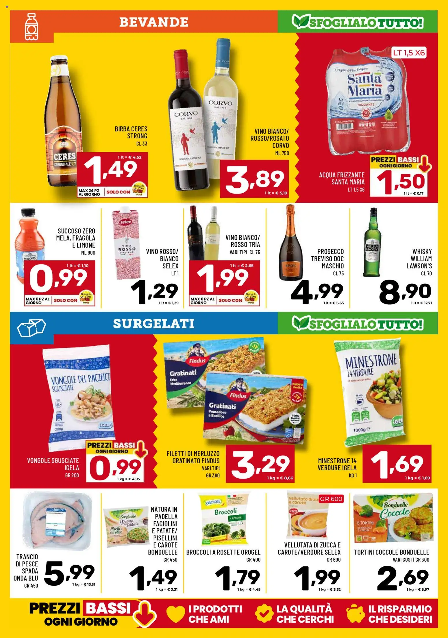 Volantino Il Centesimo del 18.03.2026 | Pagina: 11 | Prodotti: Minestrone, Merluzzo, Pomodoro, Padella