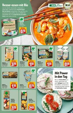 REWE Bio Kokosmilch, Für exotische Gerichte und süße Desserts. Mit 83% Bio-Kokosnussfruchtfleisch aus Sri Lanka. ab 26.10.2025 gültig | Seite: 18 | Produkte: Garnelen, Orangensaft, Petersilie, Frischkase