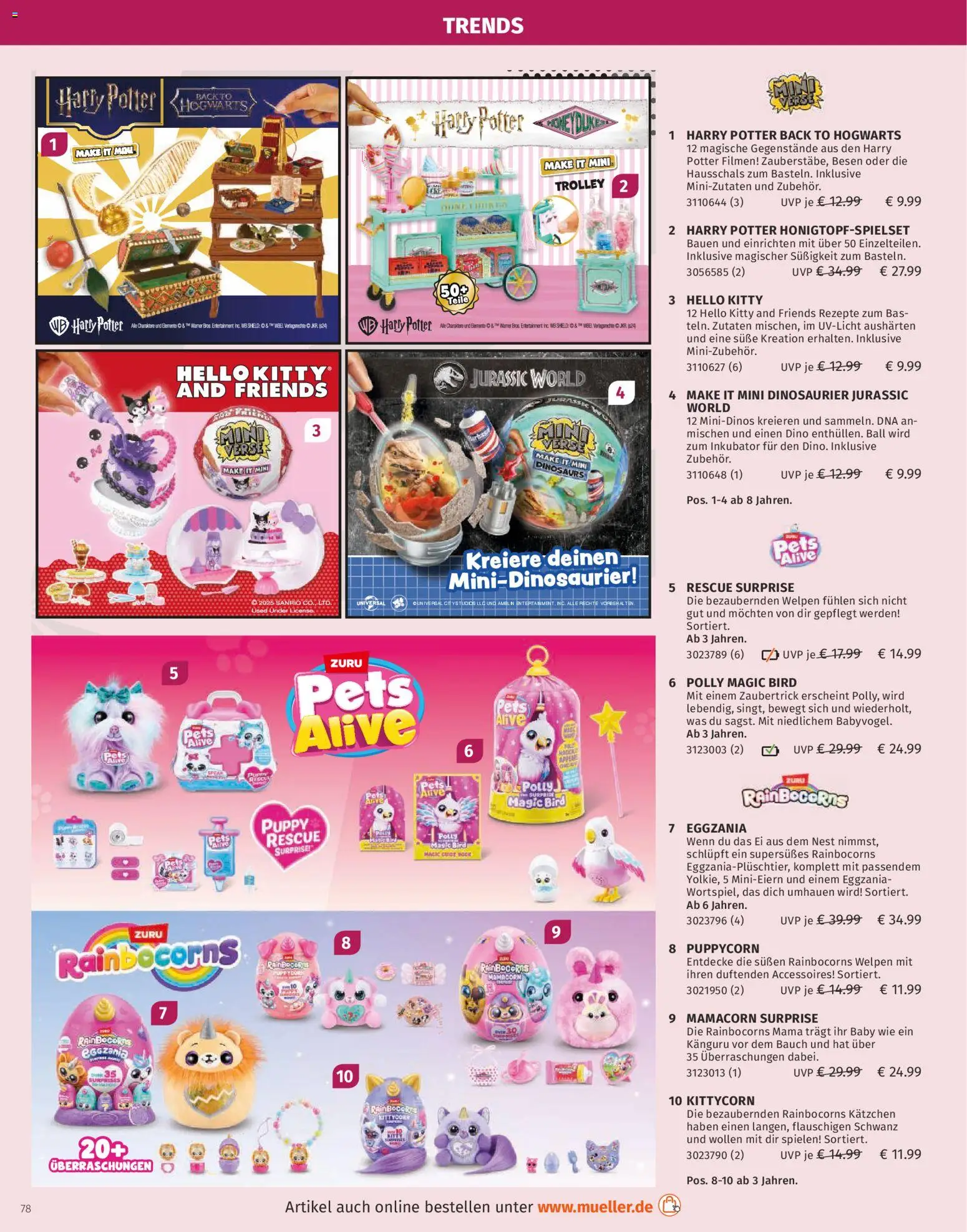 Müller Spielwarenkatalog – gültig ab 27.10.2025 | Seite: 78