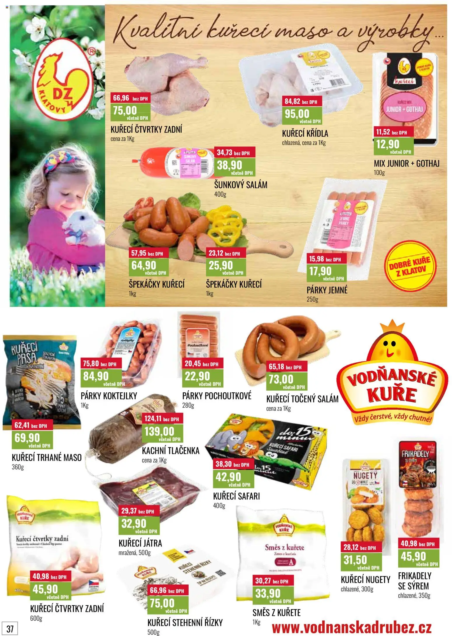 Ratio leták od 01.04.2026 | Strana: 38 | Produkty: Kuřecí čtvrtky, Párky, Kuřecí Játra, Kuře