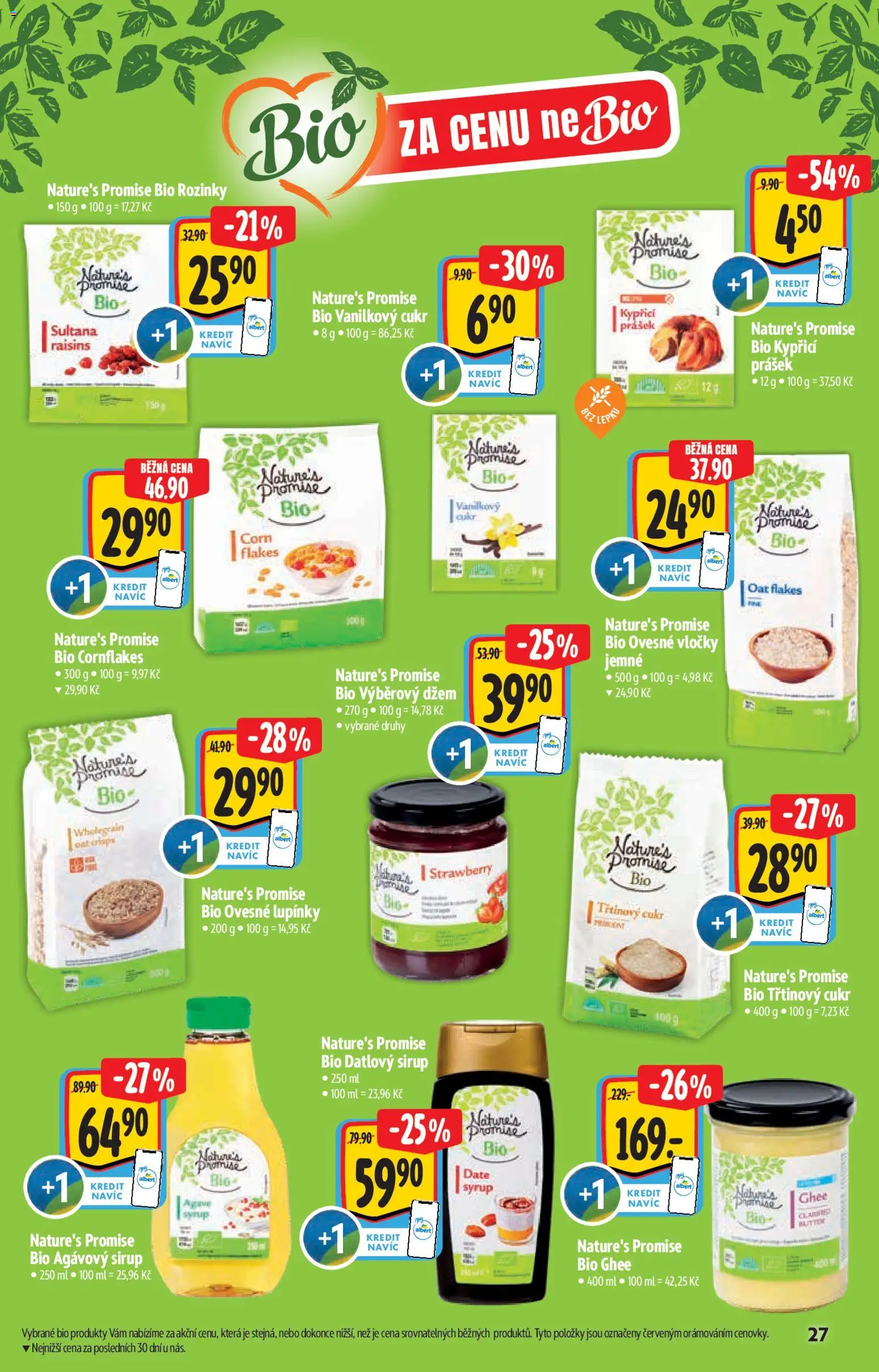 Albert katalog - Hypermarket od 14.01.2026 | Strana: 27 | Produkty: Třtinový cukr, Vločky, Vanilkový cukr, Datlový sirup