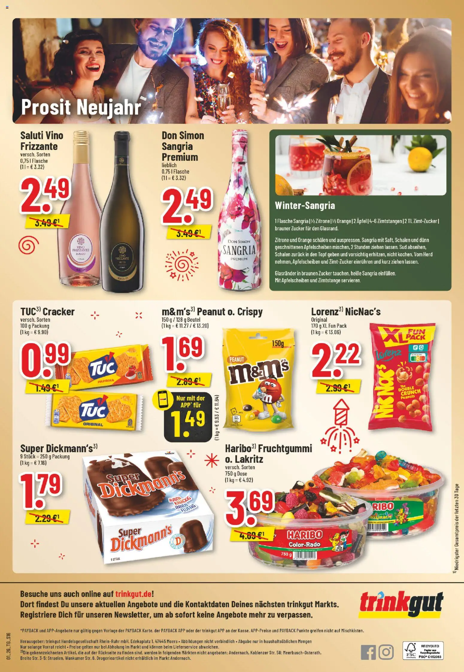 Trinkgut Prospekt – gültig ab 29.12.2025 | Seite: 18 | Produkte: Herd, Äpfel, M&M's, Zitrone