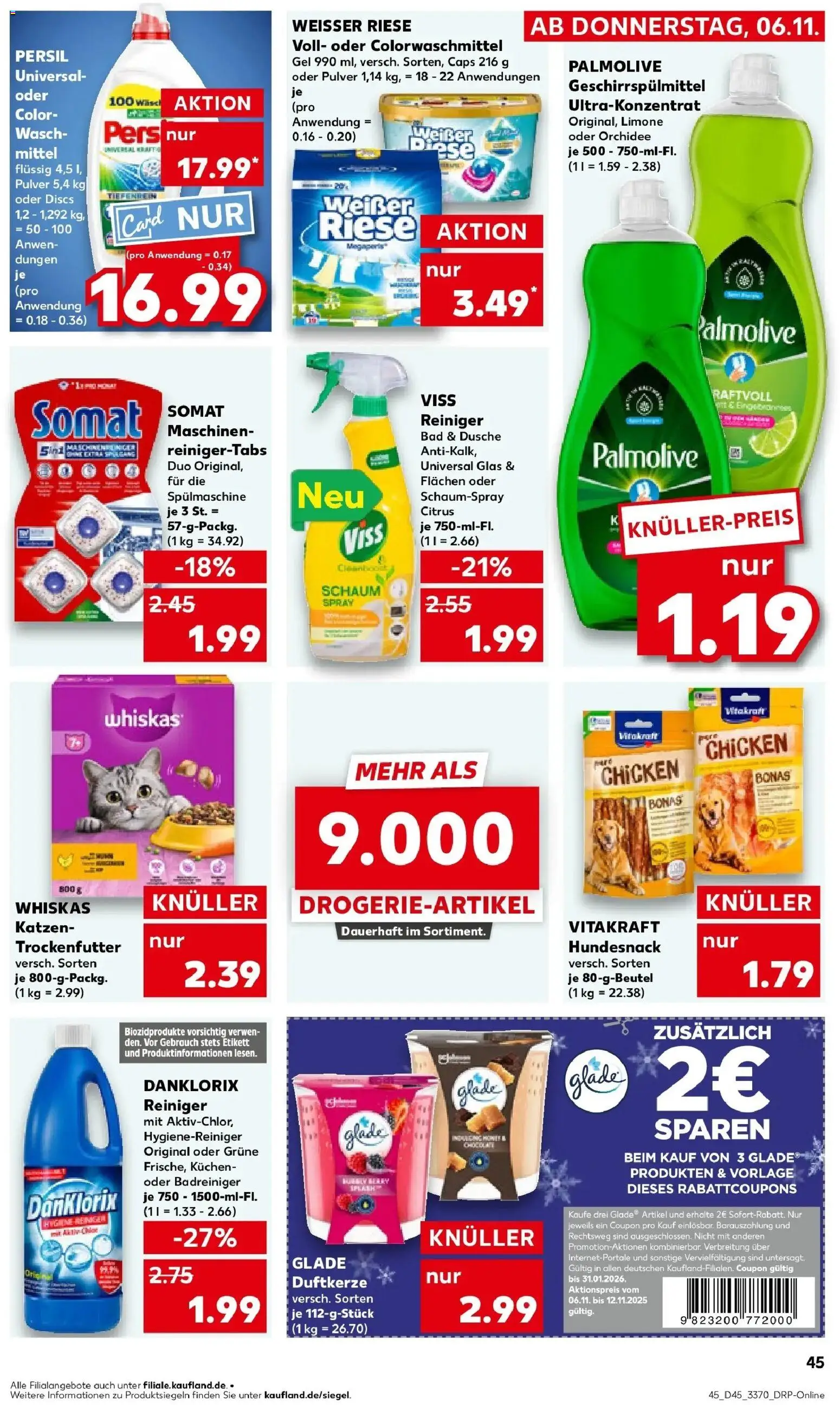 Kaufland prospekt Strausberg	 – gültig ab 10.11.2025 | Seite: 45 | Produkte: Orchidee, Dusche, Geschirrspülmittel, Persil