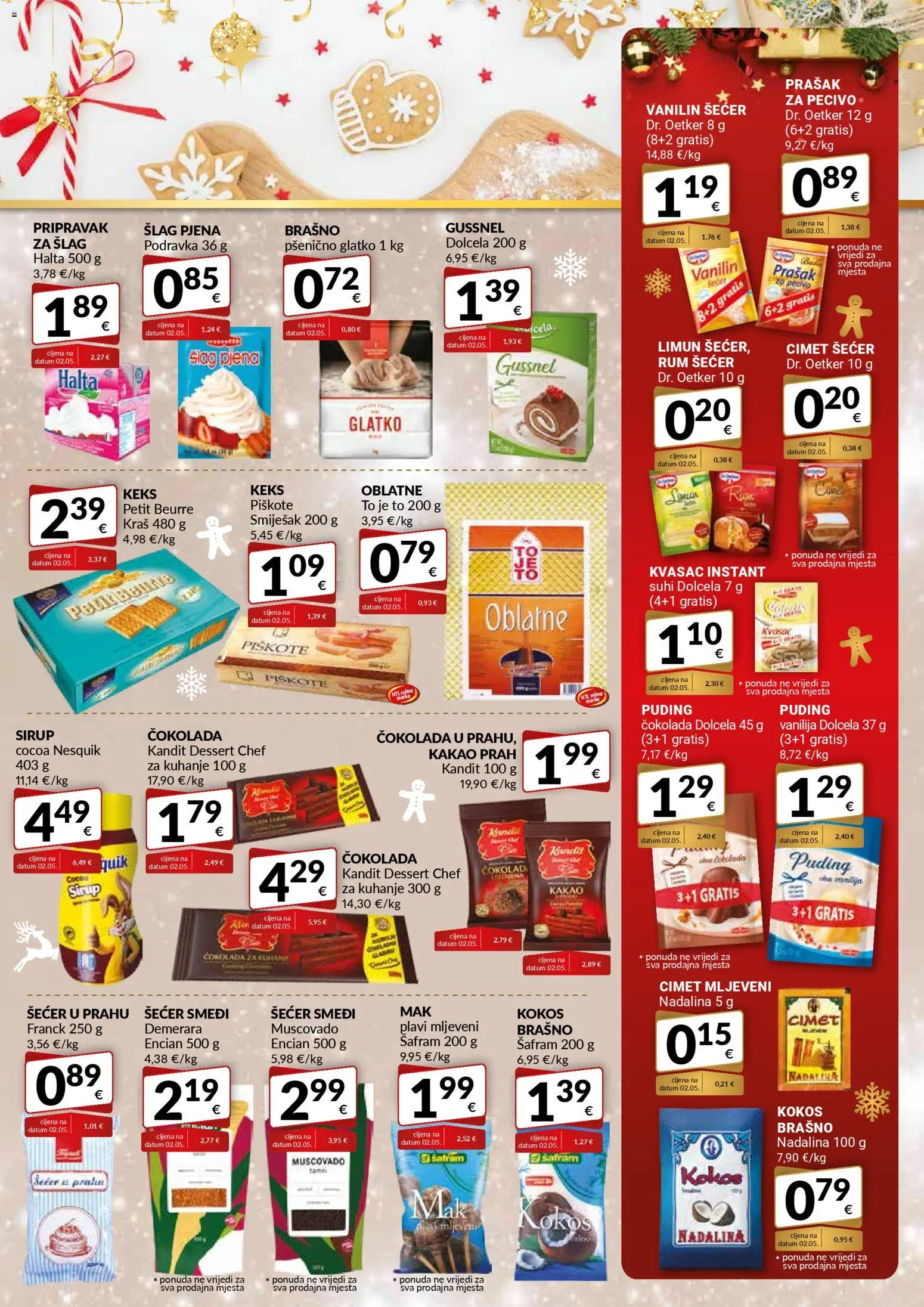 Bakmaz katalog | vrijedi od 18.12.2025 | Stranica: 5 | Proizvodi: Podravka, Kakao, Šlag, Sirup