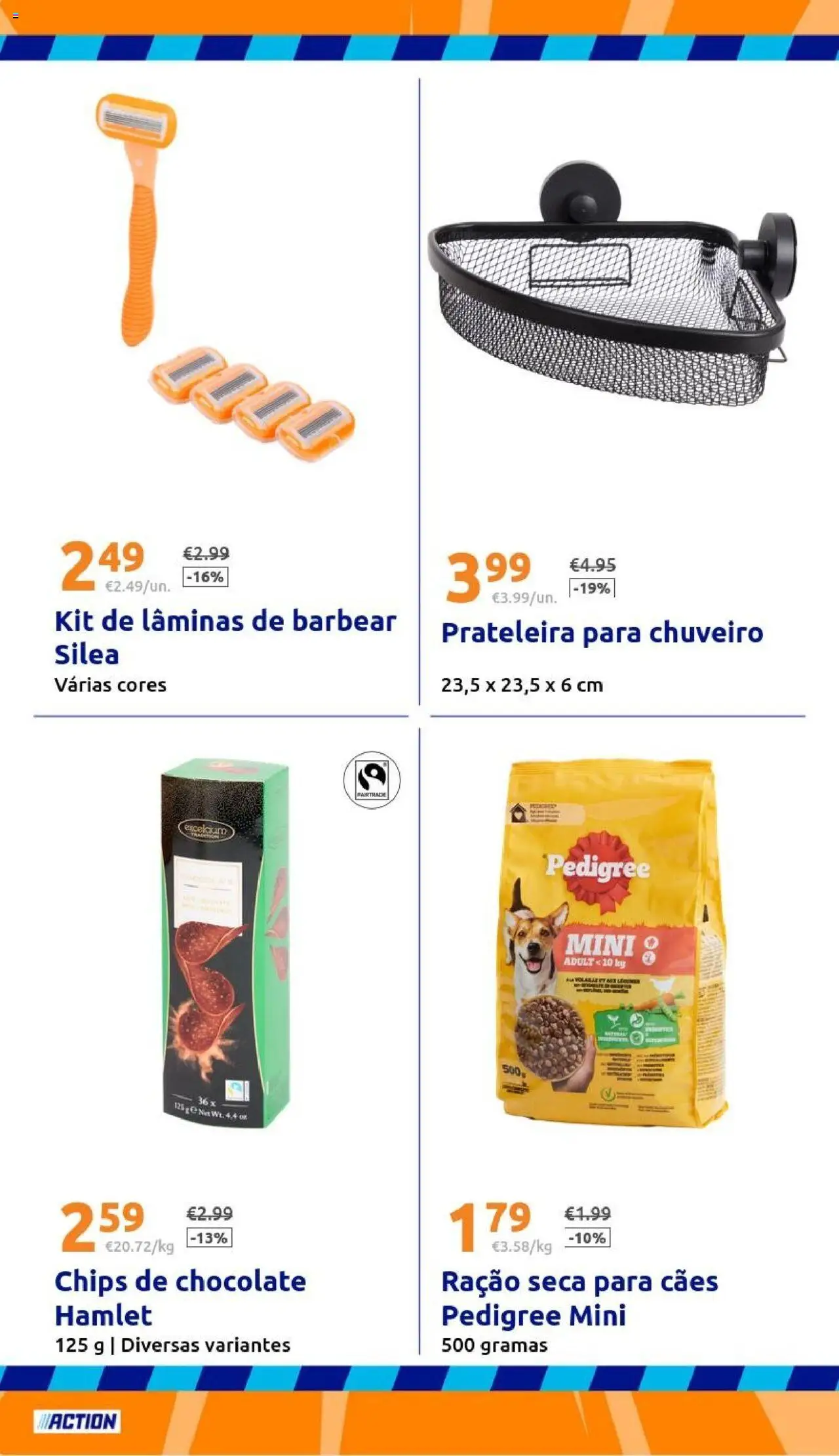 Action folheto │ válido de 01.10.2025 | Página: 30 | Produtos: Lâminas de barbear, Prateleira, Chuveiro, Chocolate
