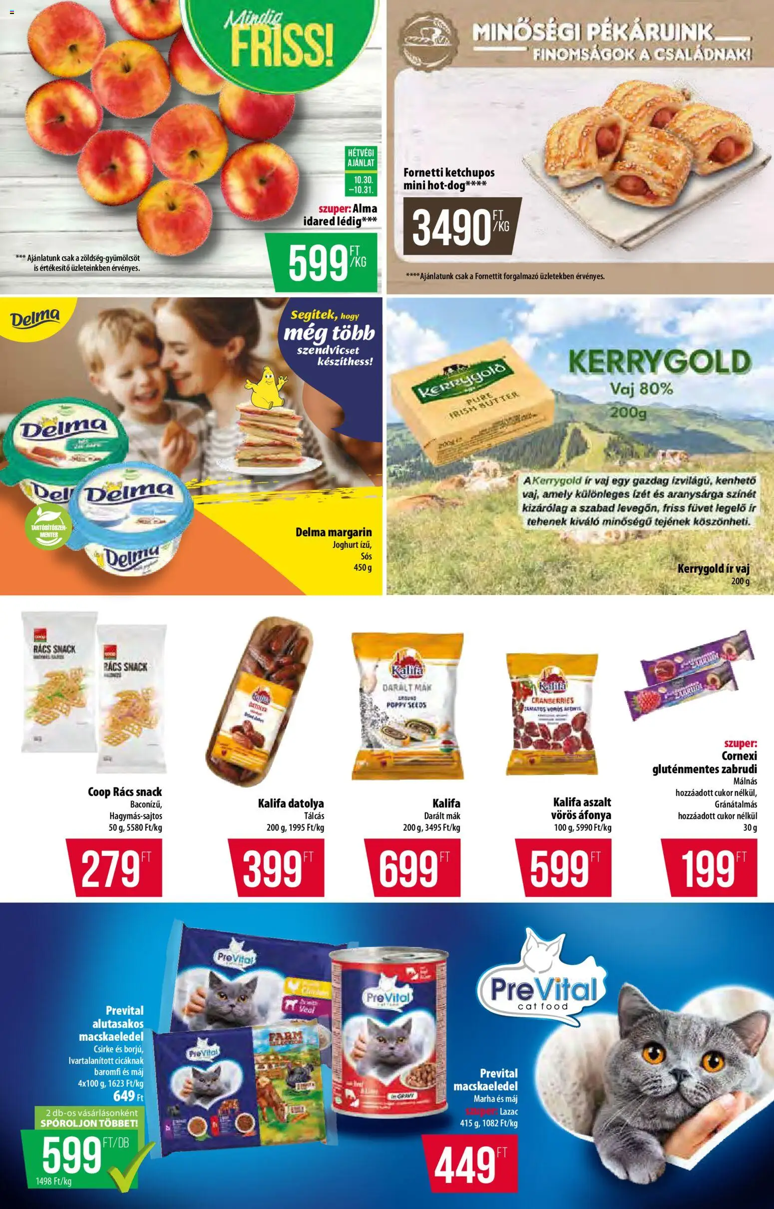 COOP akciós ujság - amely érvényes a következő dátumtól: 30.10.2025 | Oldal: 7 | Termékek: Datolya, Áfonya, Alma, Cukor