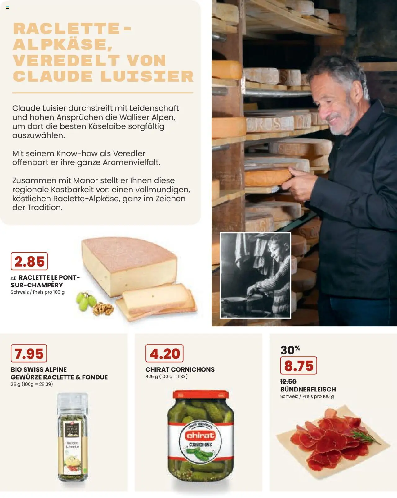 Manor Aktionen Alpen – gültig ab 21.10.2025 | Seite: 2 | Produkte: Gewürze, Raclette, Fondue