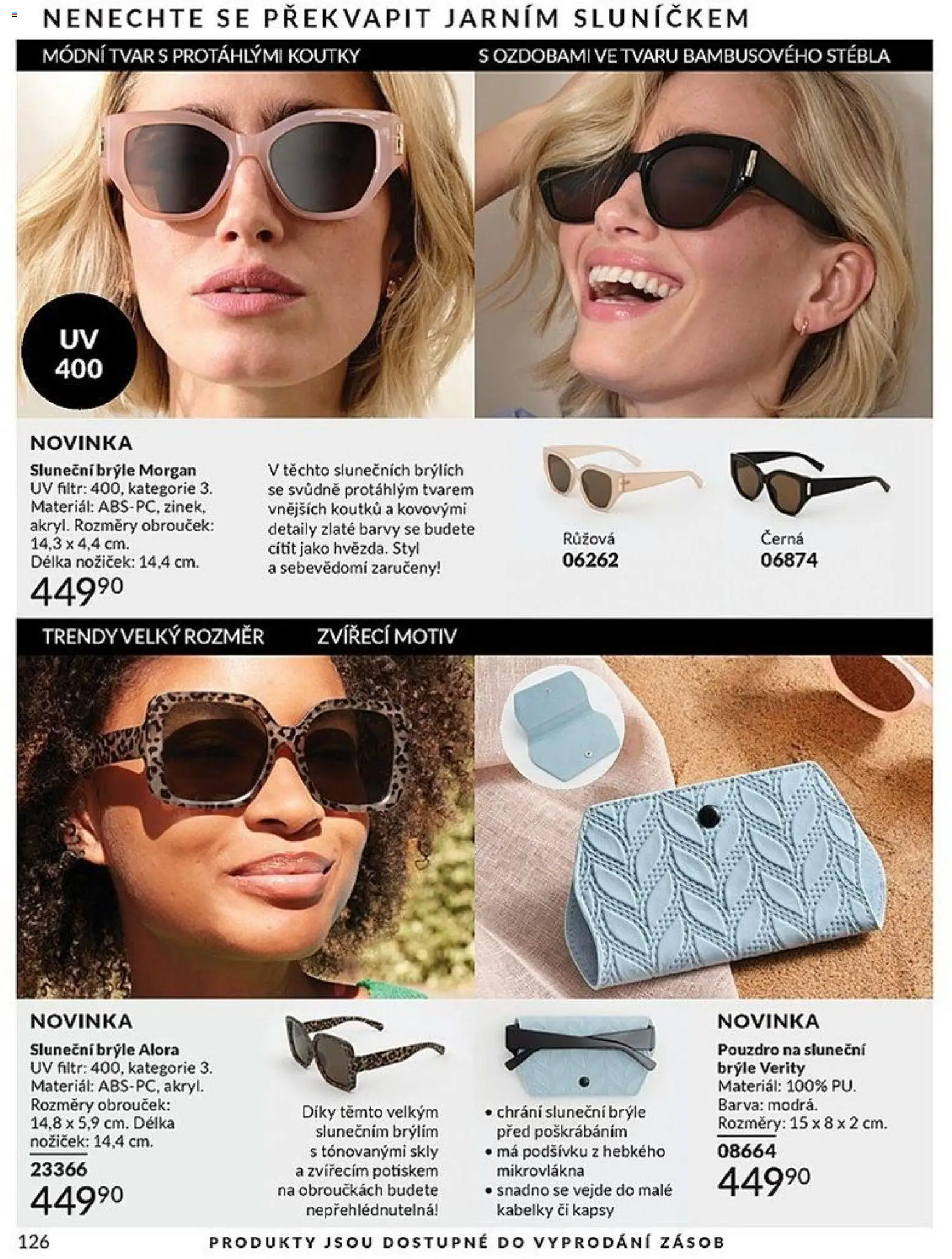 Avon Katalog 05/2026 od 01.05.2026 | Strana: 126 | Produkty: Brýle, Kabelky, Barvy, Sluneční brýle